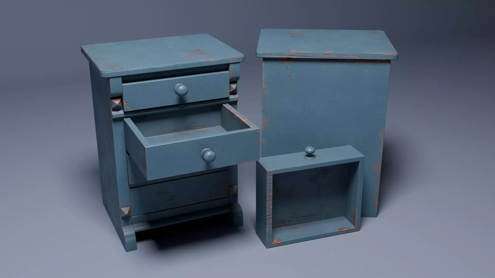 Fifty Plus Cabinet Set 3D model_0