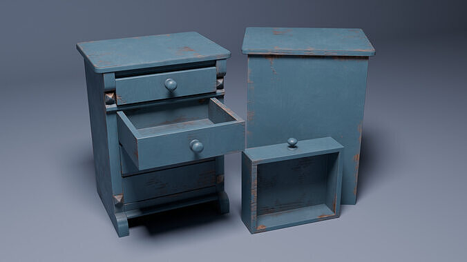 Fifty Plus Cabinet Set 3D model