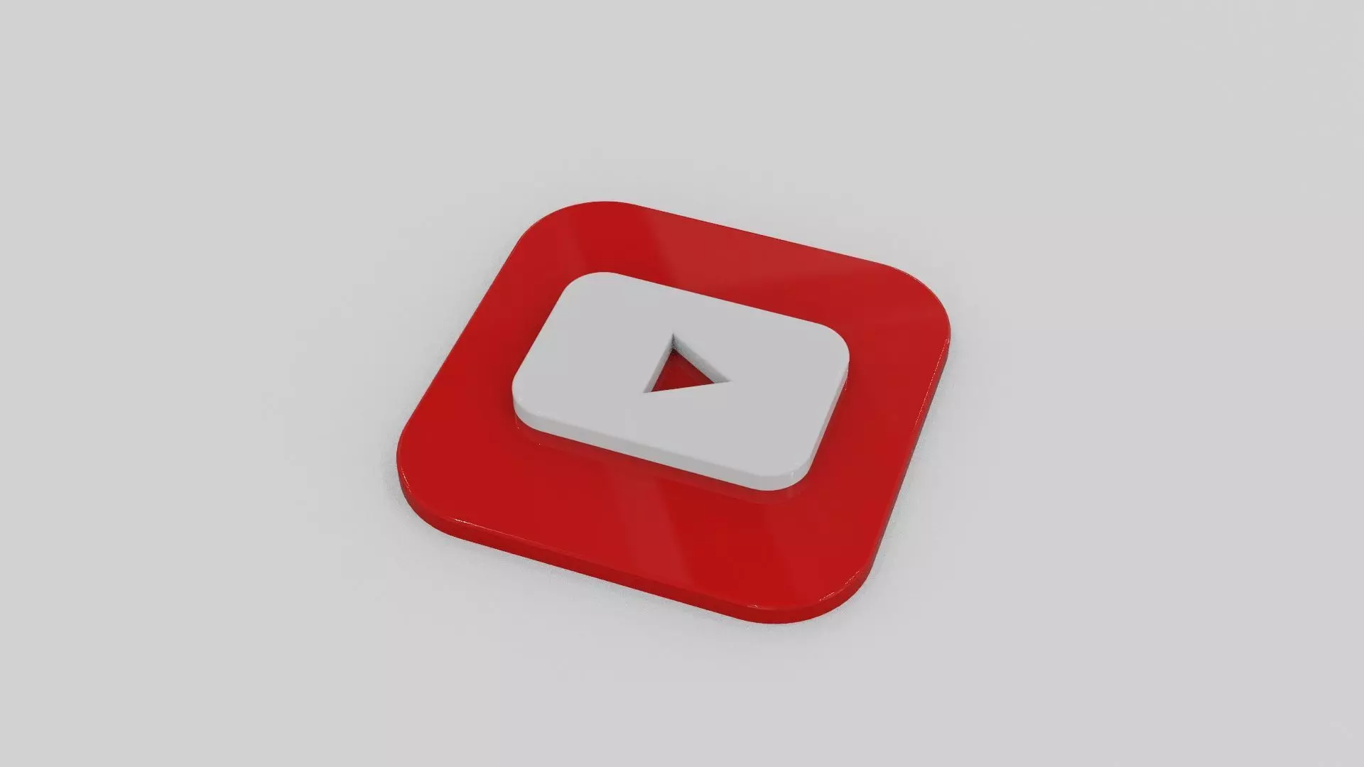 you tube logo 3d Free 3D print model
