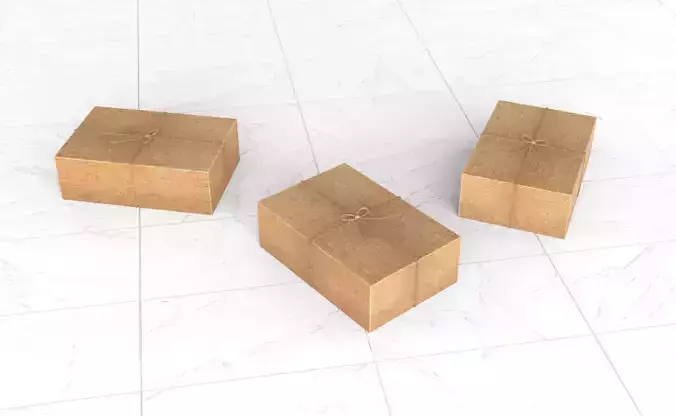 Prop106 Cardboard Gift Box 