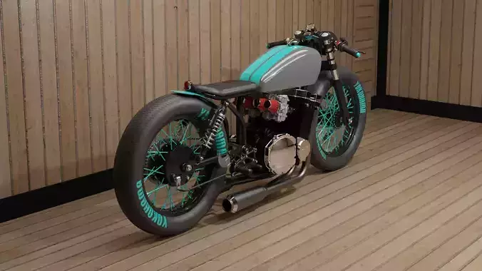 Custom Suzuki Brat Motorcycle