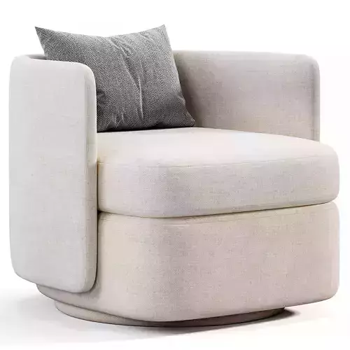 Swivel Chair Dandy Velvet Low-poly 3D model