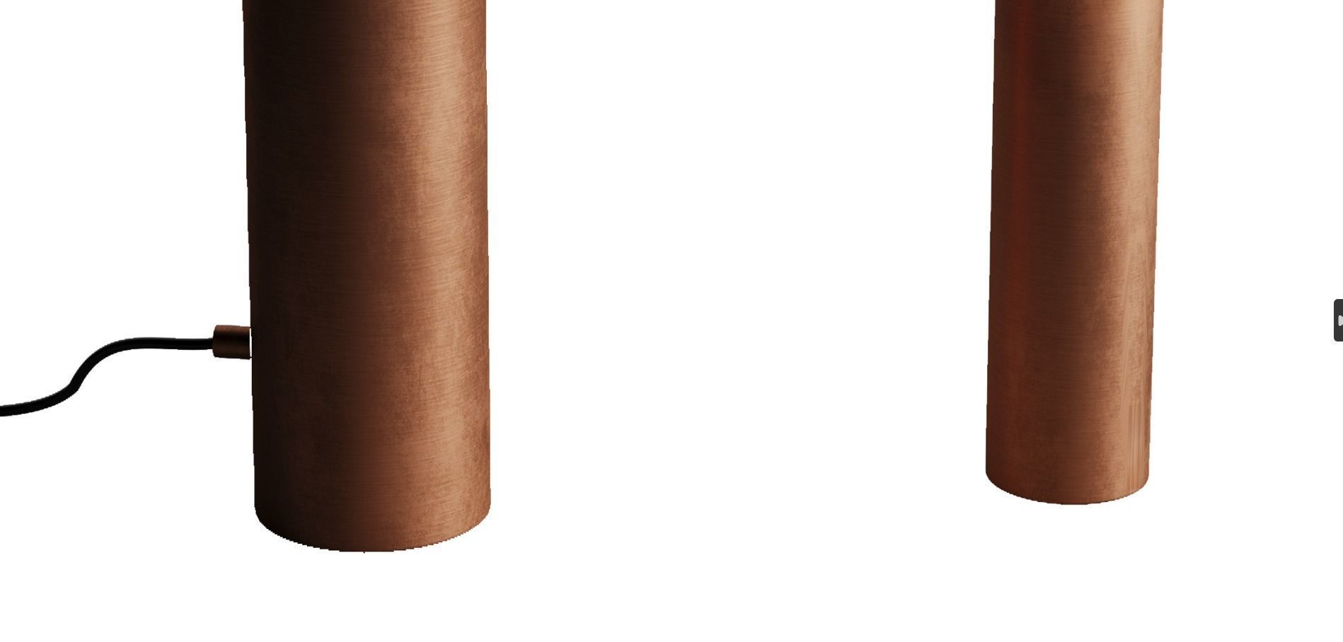 Circle Table light Low-poly 3D model_5