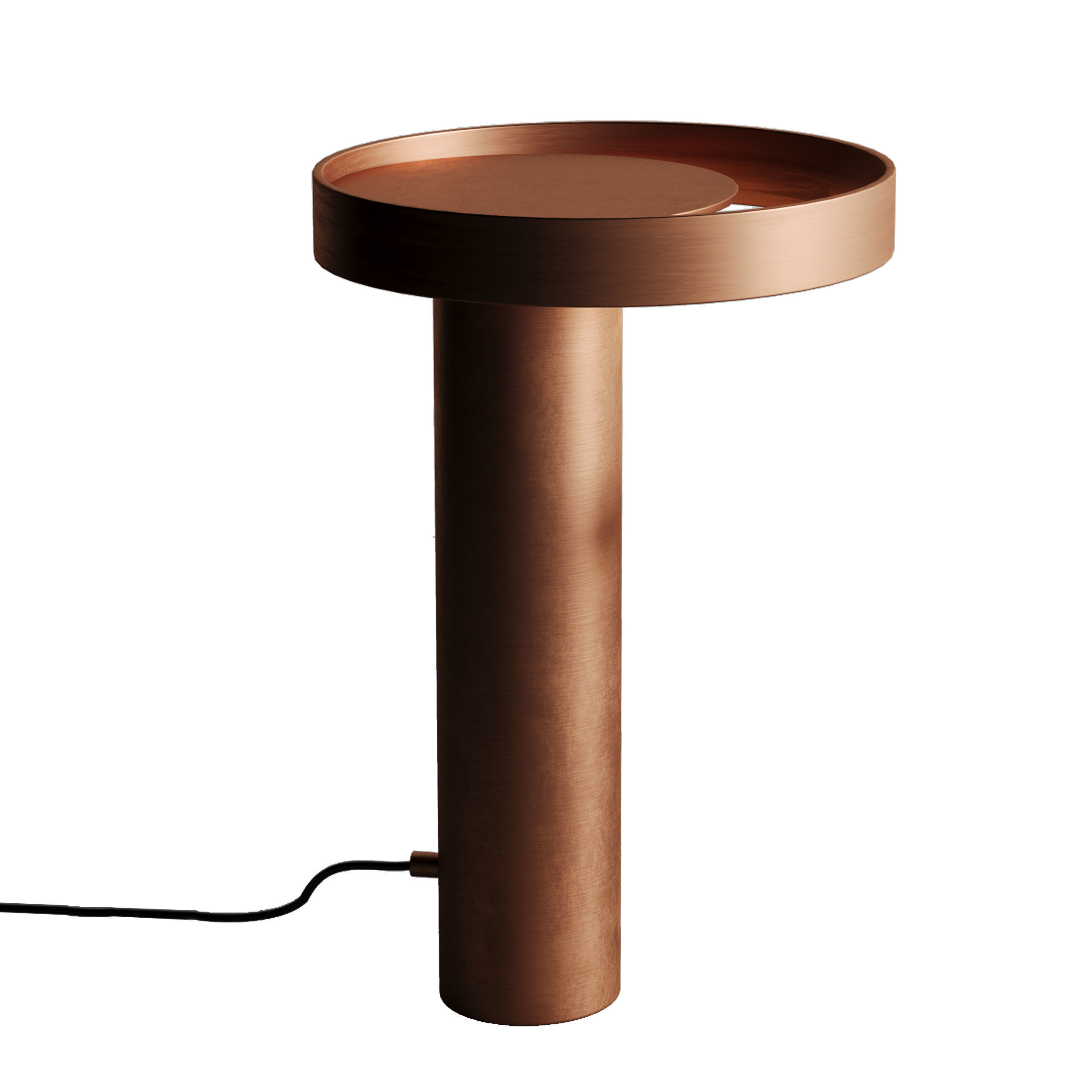 Circle Table light Low-poly 3D model_4