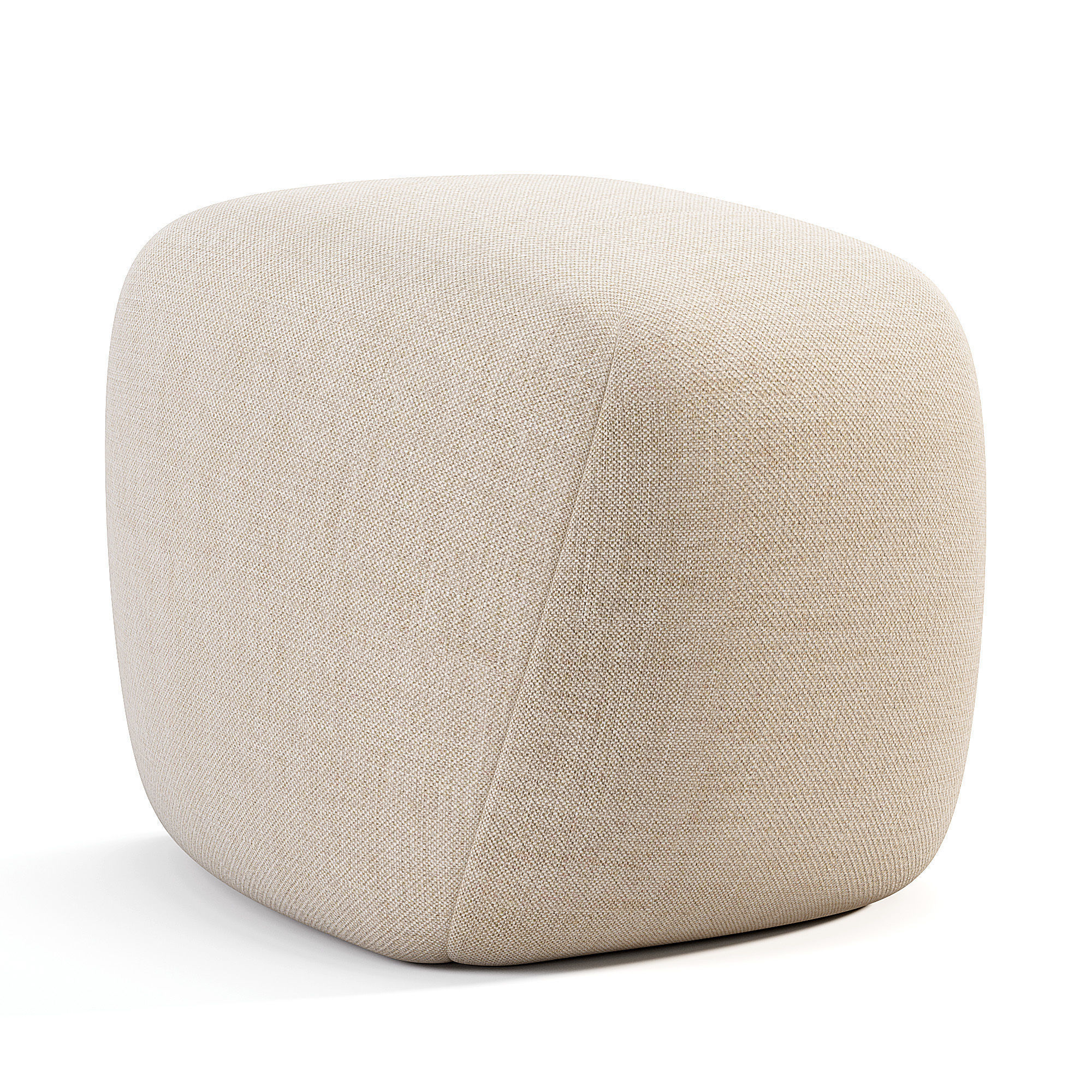 Pebble Rubble Pouf By Moroso Low-poly 3D model_5