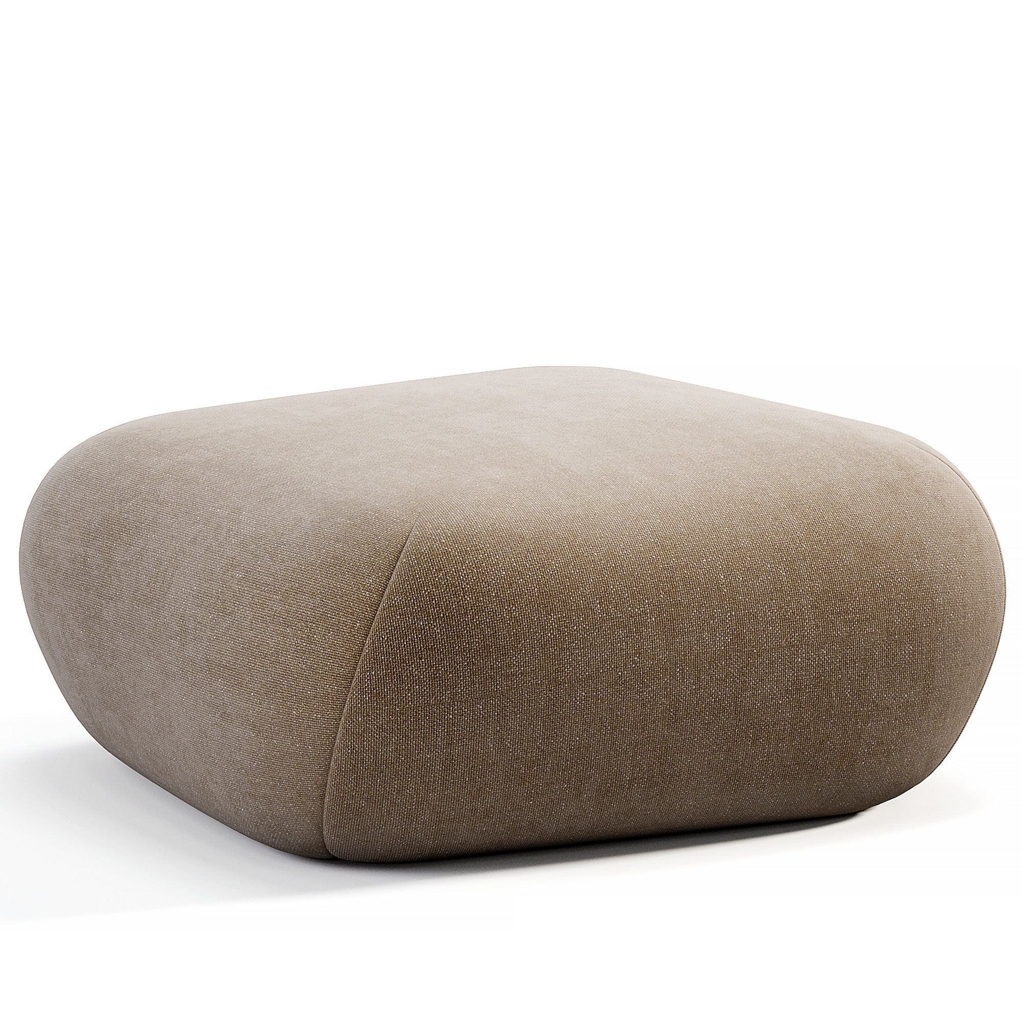 Pebble Rubble Pouf By Moroso Low-poly 3D model_4