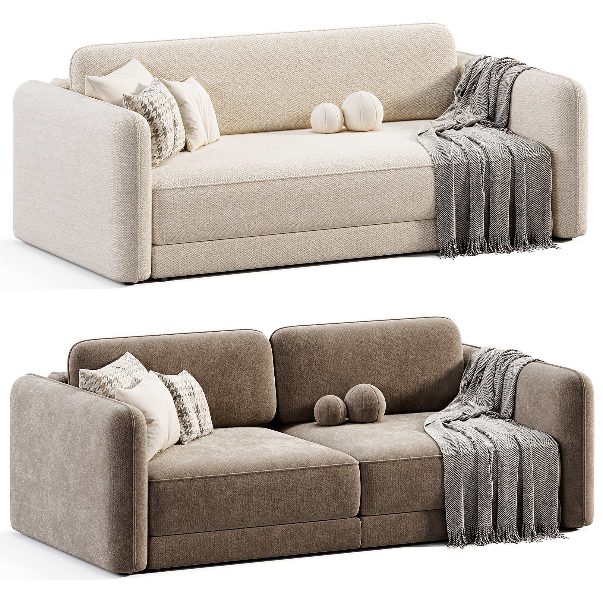 Marli Sofa By Dantonehome Low-poly 3D model_1