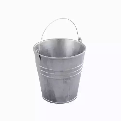 Steel Rough Steel Bucket 3D model