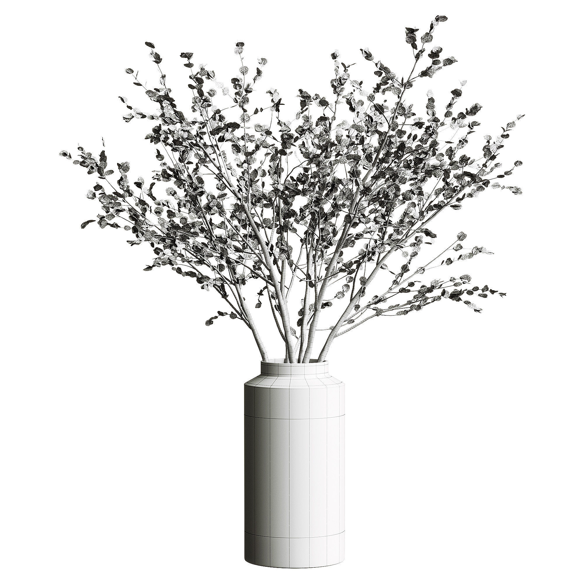 Bouquet Plant Set 02 Low-poly 3D model_3