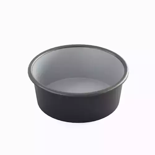Simple Plastic Wash Basin 08  Low-poly 3D model