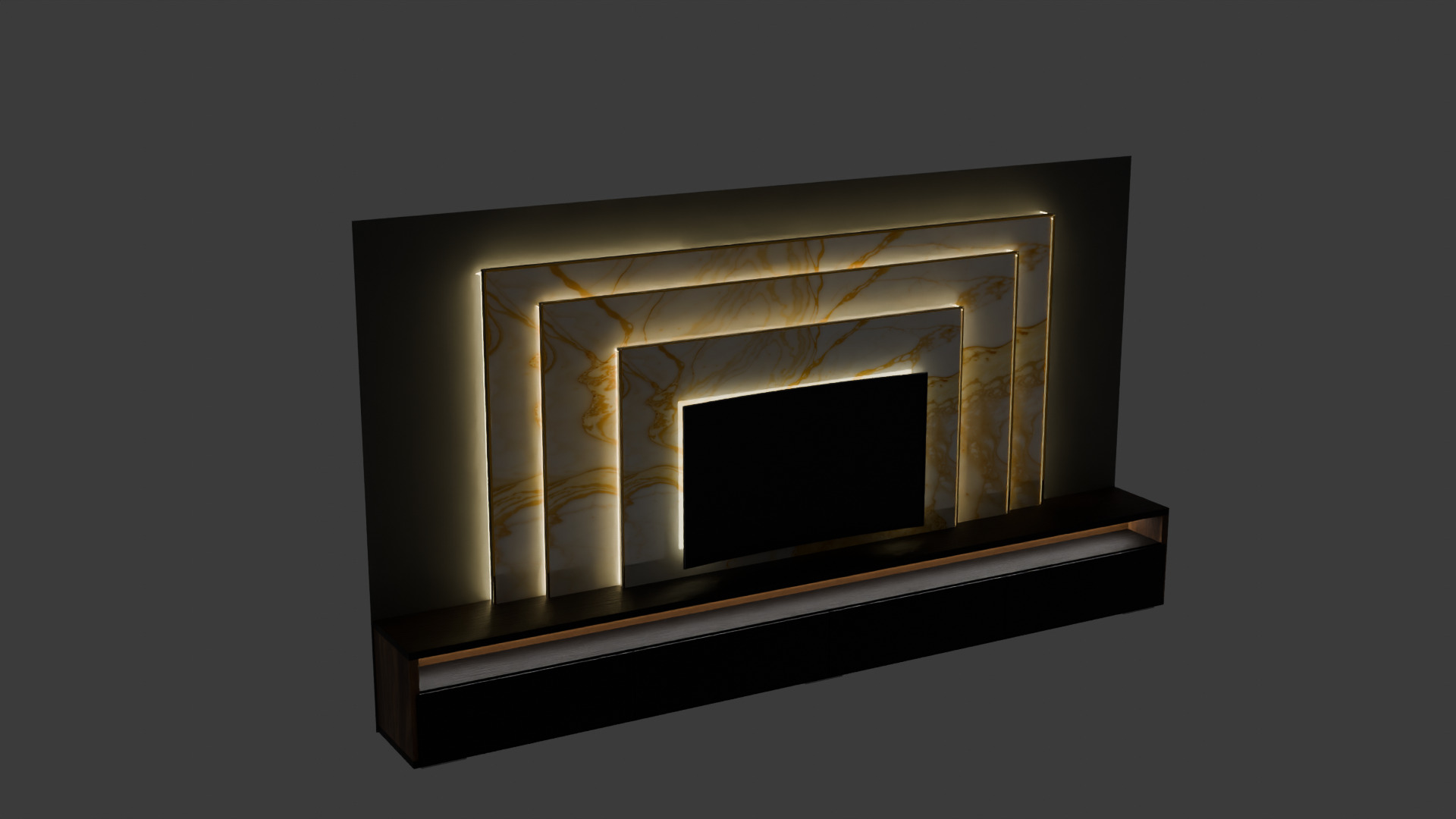 tv unit 3D model_1