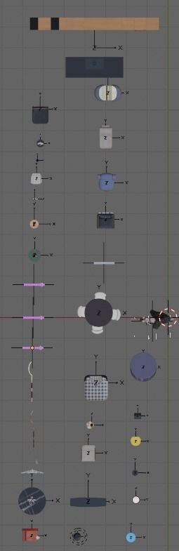 Collection about furniture tables chairs  lamps and Humanoid 3D print model_8