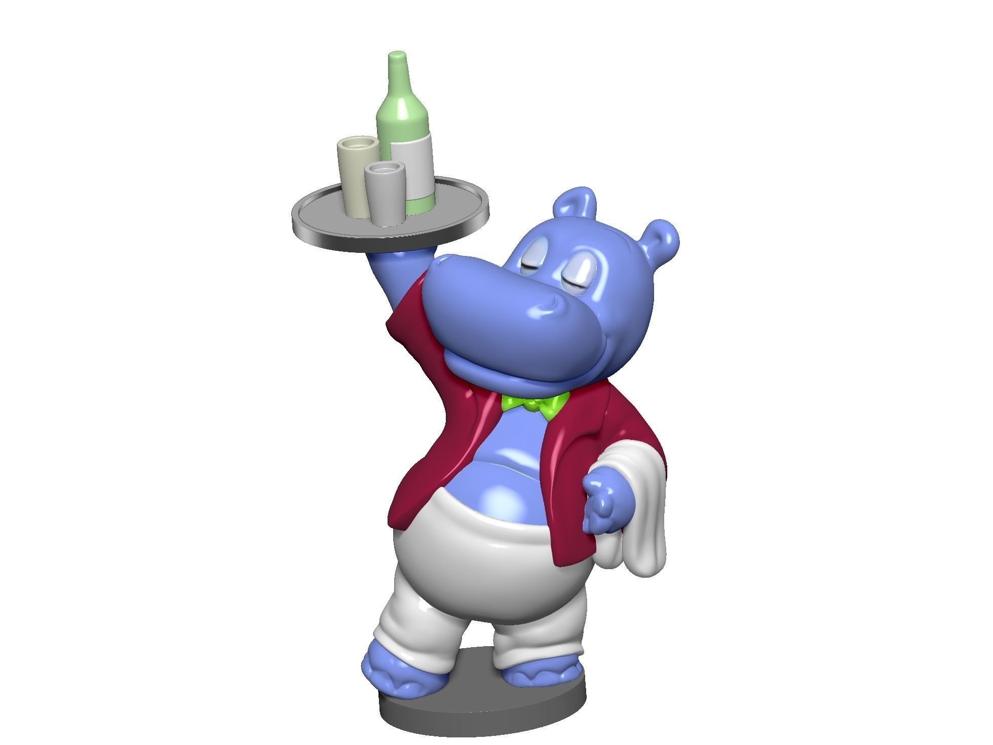 HIPPO WILLI WIRBELWIND FOR 3D PRINT STL 3D print model_1