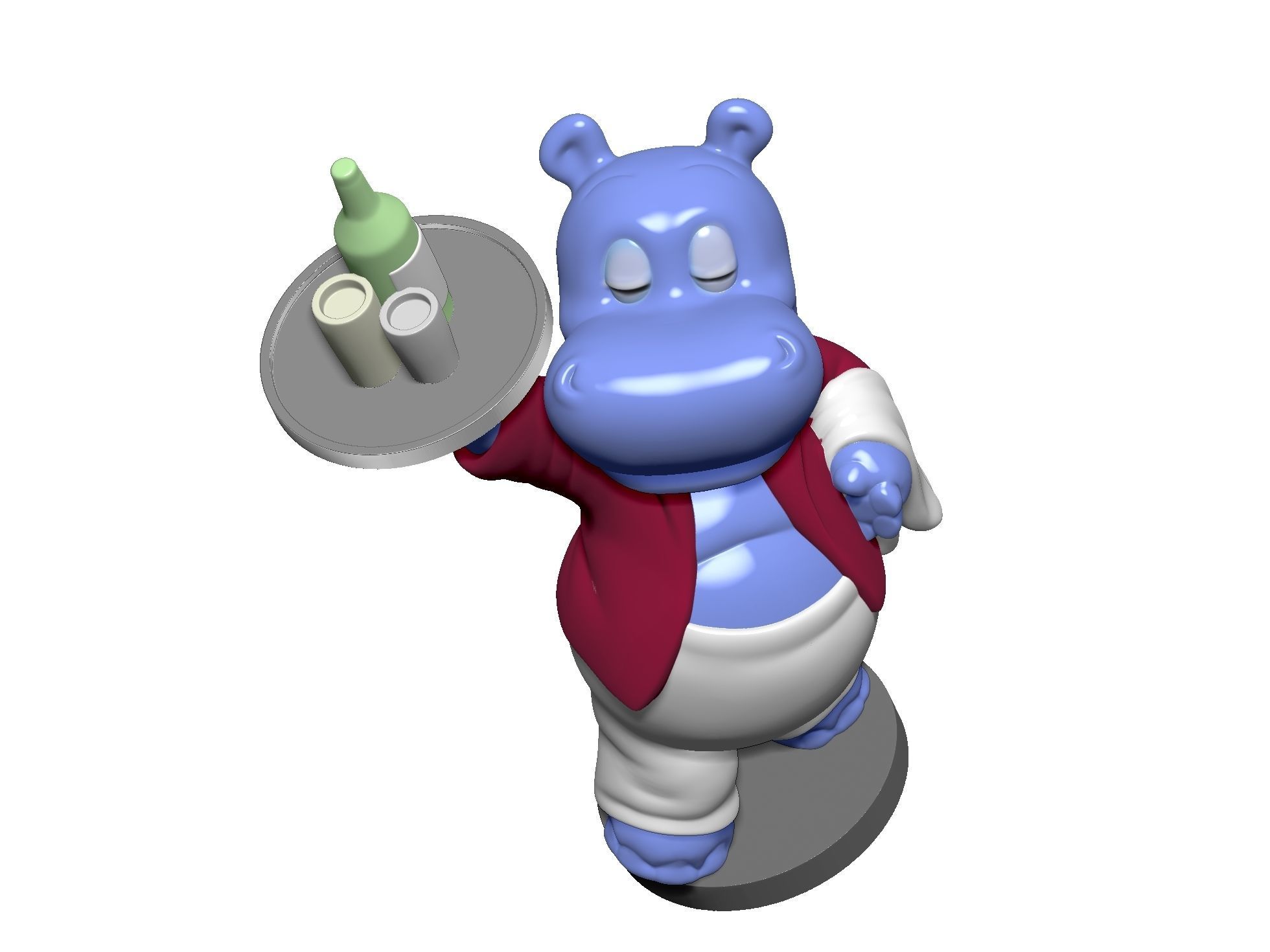 HIPPO WILLI WIRBELWIND FOR 3D PRINT STL 3D print model_5