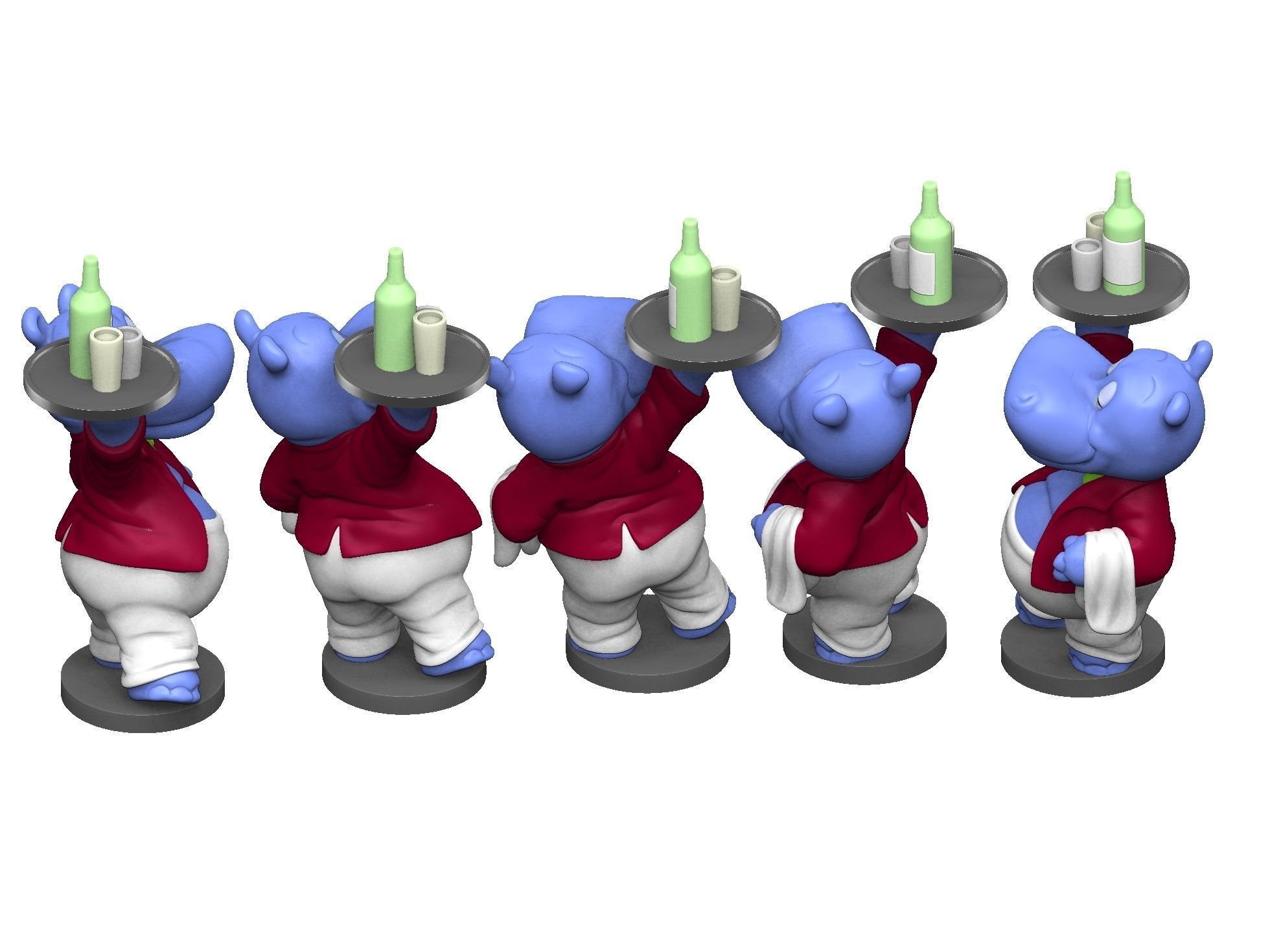 HIPPO WILLI WIRBELWIND FOR 3D PRINT STL 3D print model_11