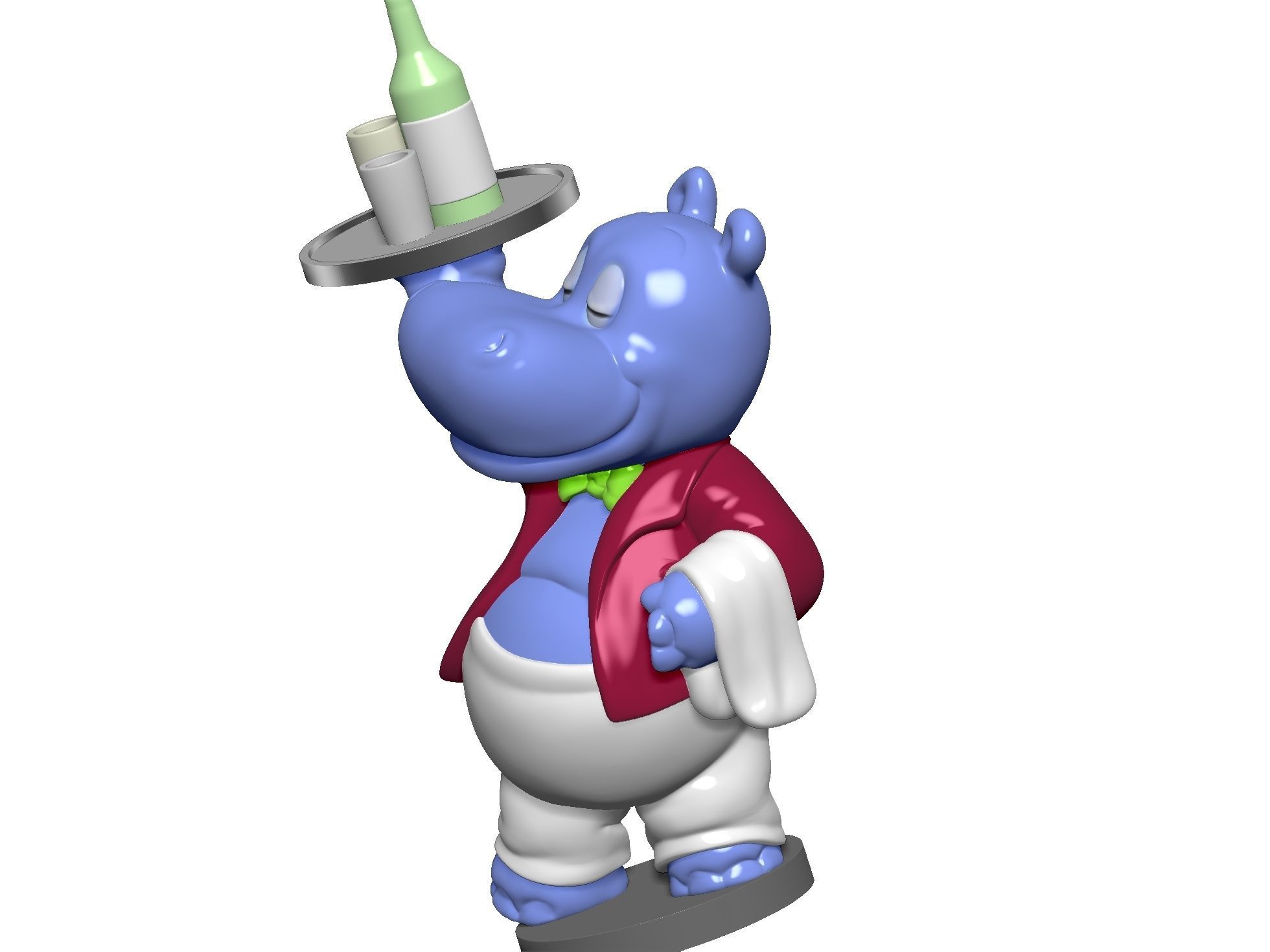 HIPPO WILLI WIRBELWIND FOR 3D PRINT STL 3D print model_3