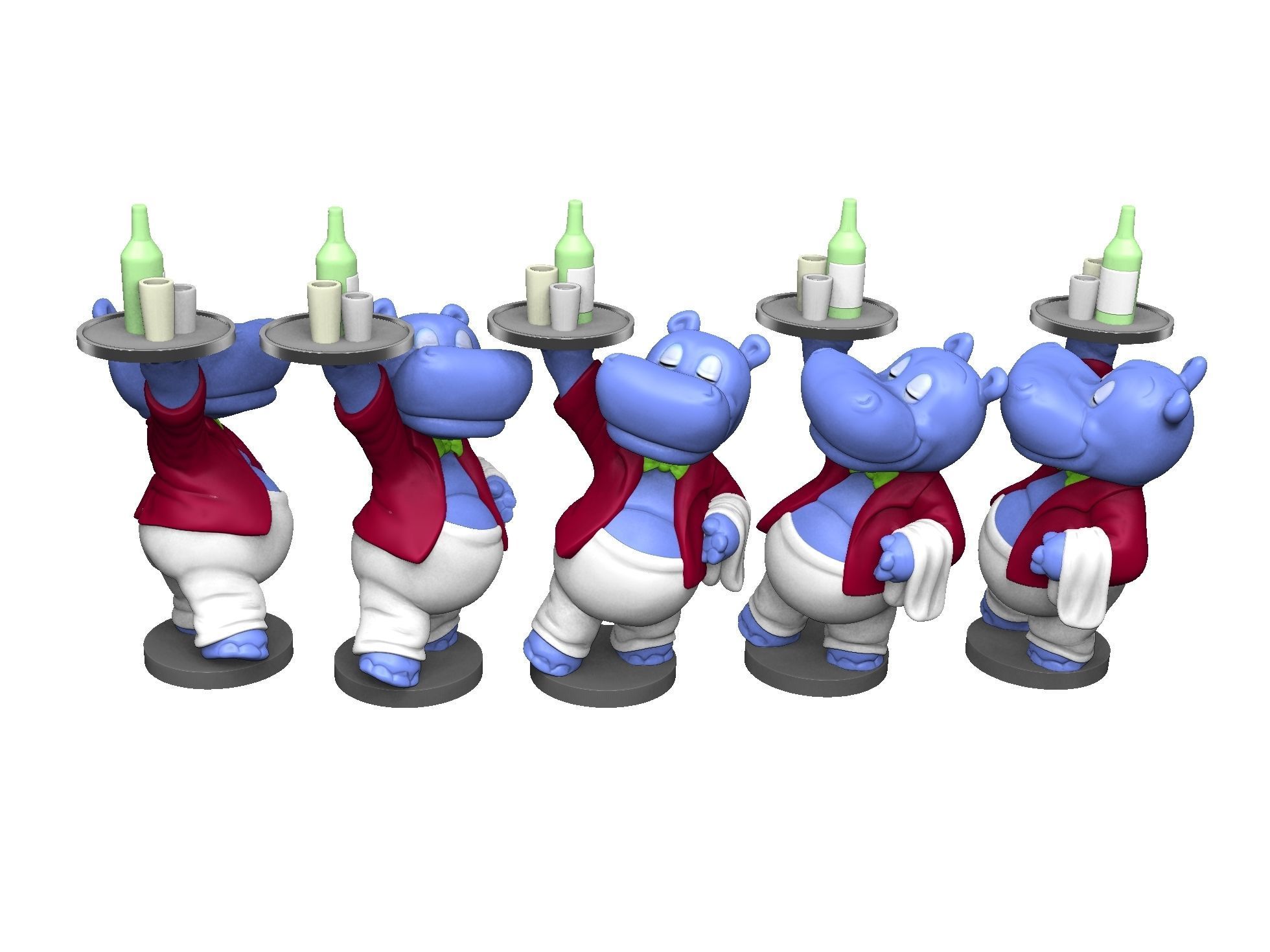 HIPPO WILLI WIRBELWIND FOR 3D PRINT STL 3D print model_8