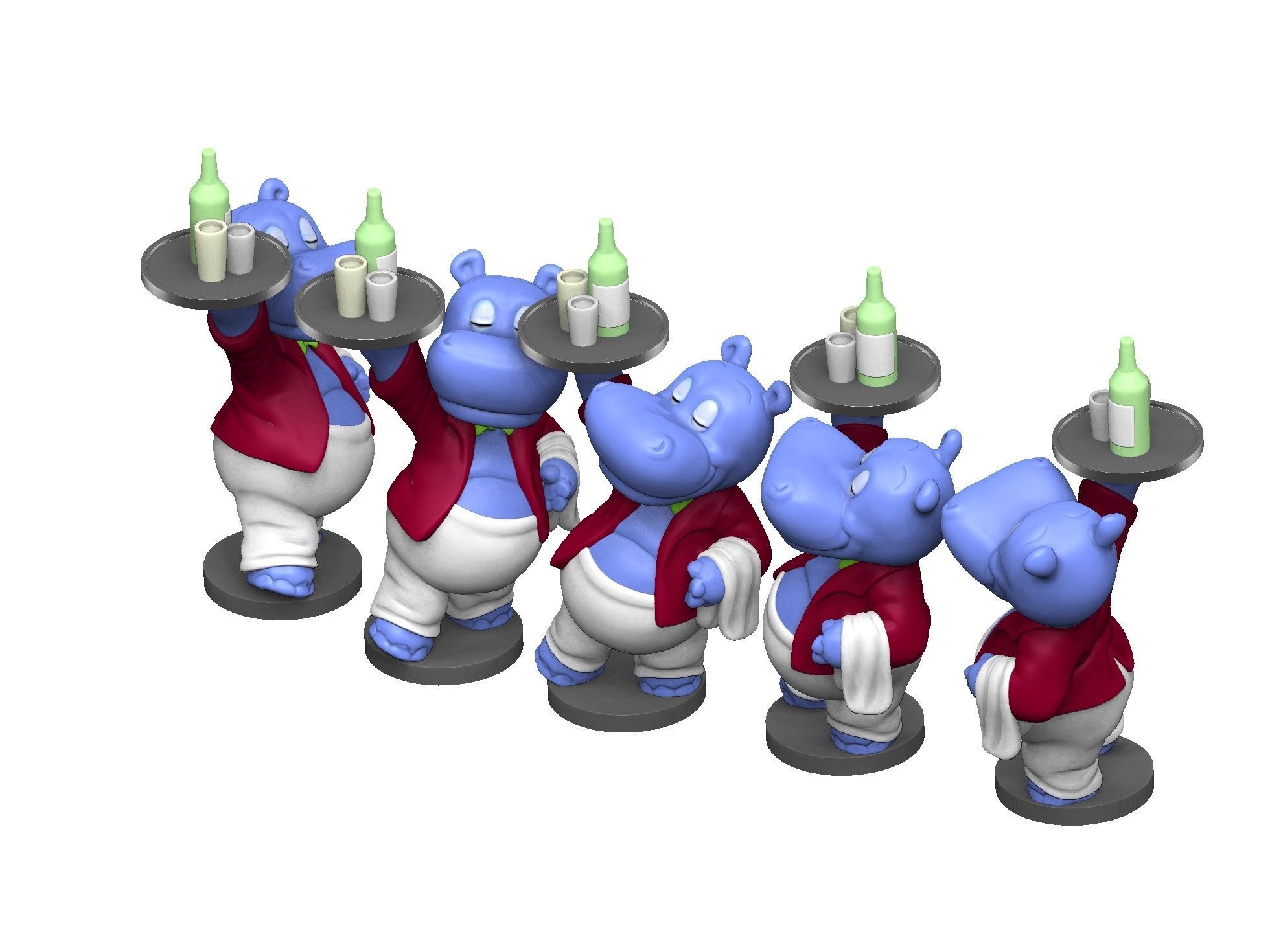 HIPPO WILLI WIRBELWIND FOR 3D PRINT STL 3D print model_12