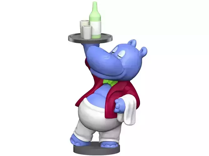 HIPPO WILLI WIRBELWIND FOR 3D PRINT STL 3D print model