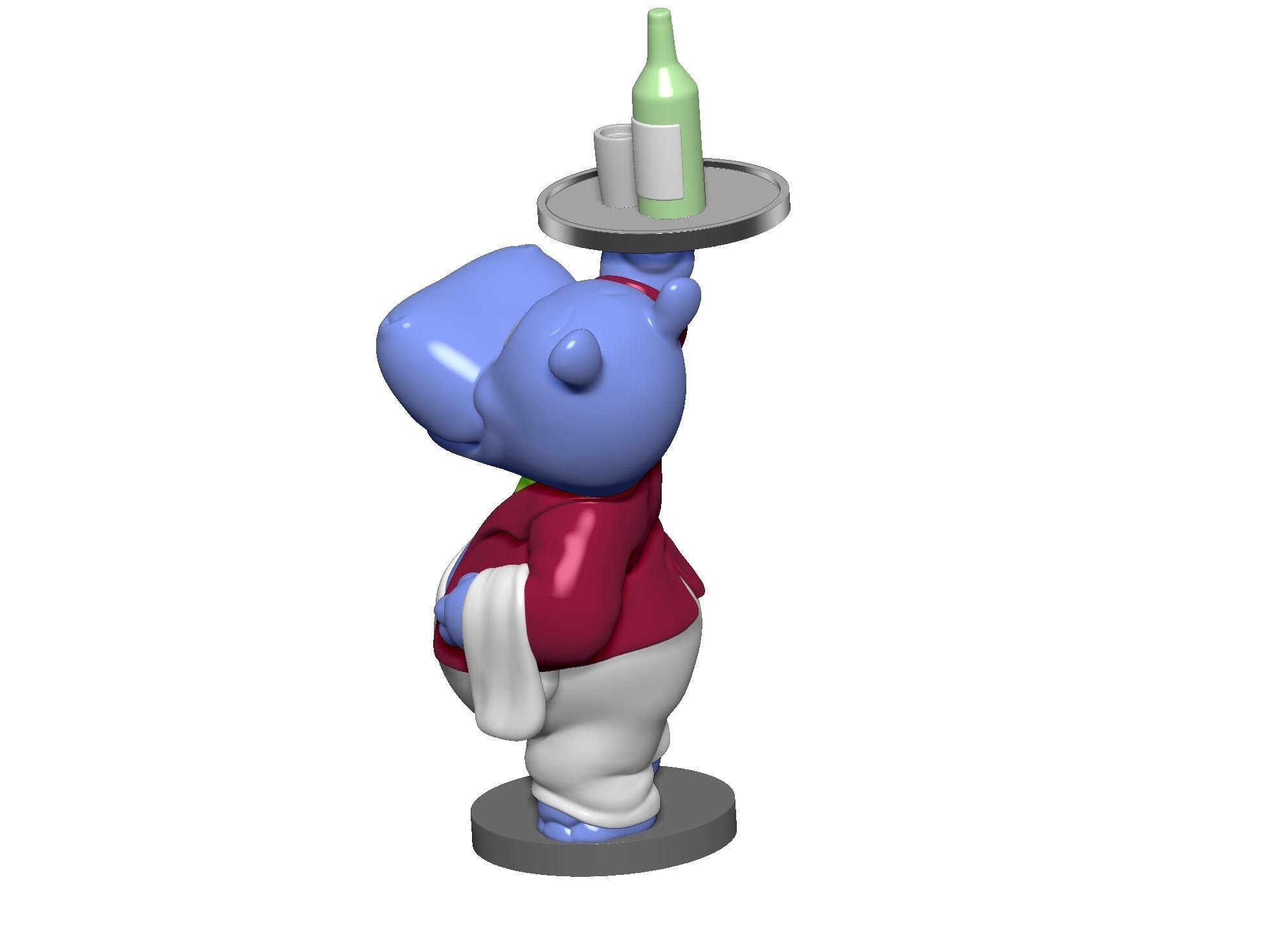 HIPPO WILLI WIRBELWIND FOR 3D PRINT STL 3D print model_16