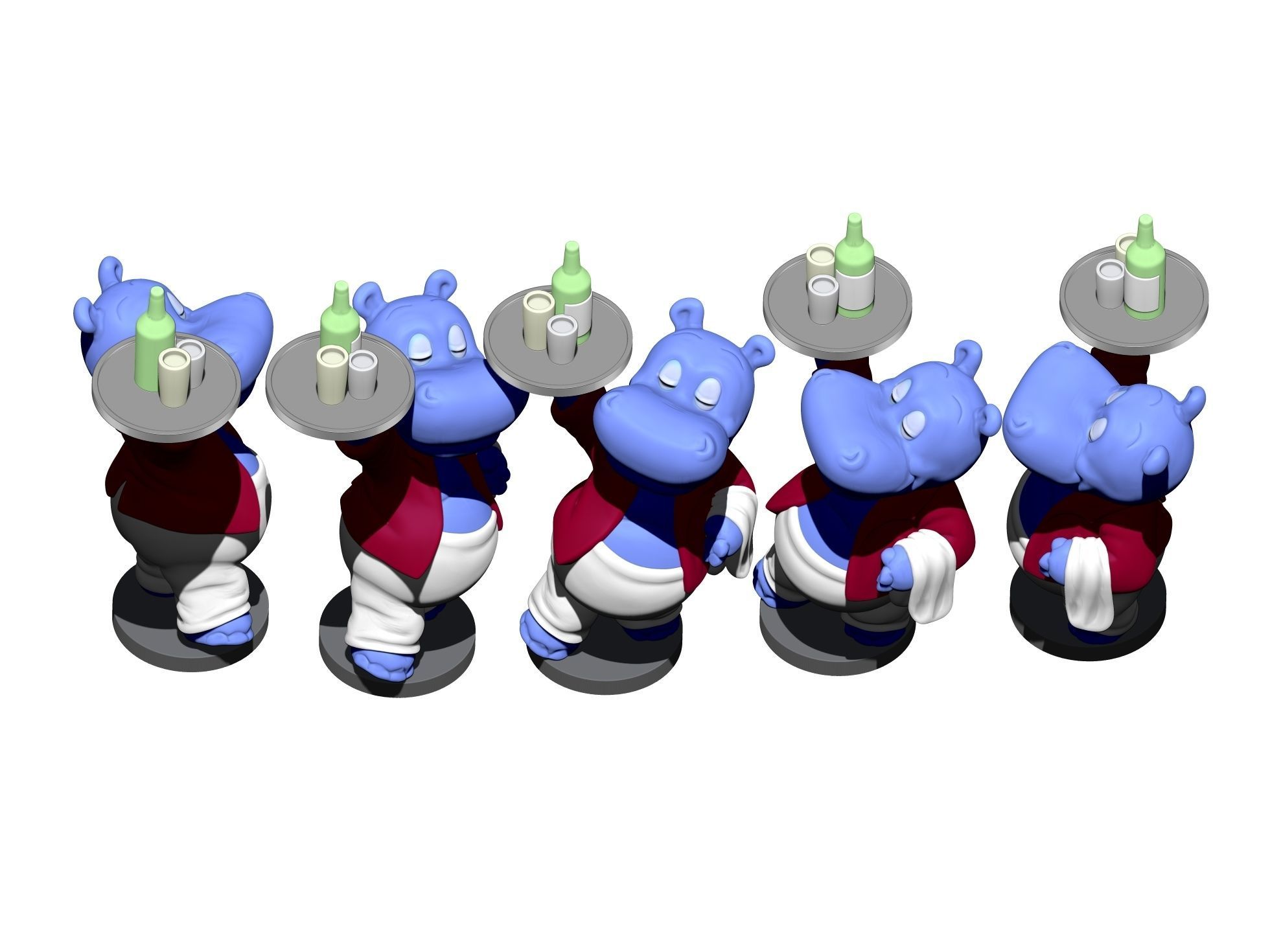 HIPPO WILLI WIRBELWIND FOR 3D PRINT STL 3D print model_9