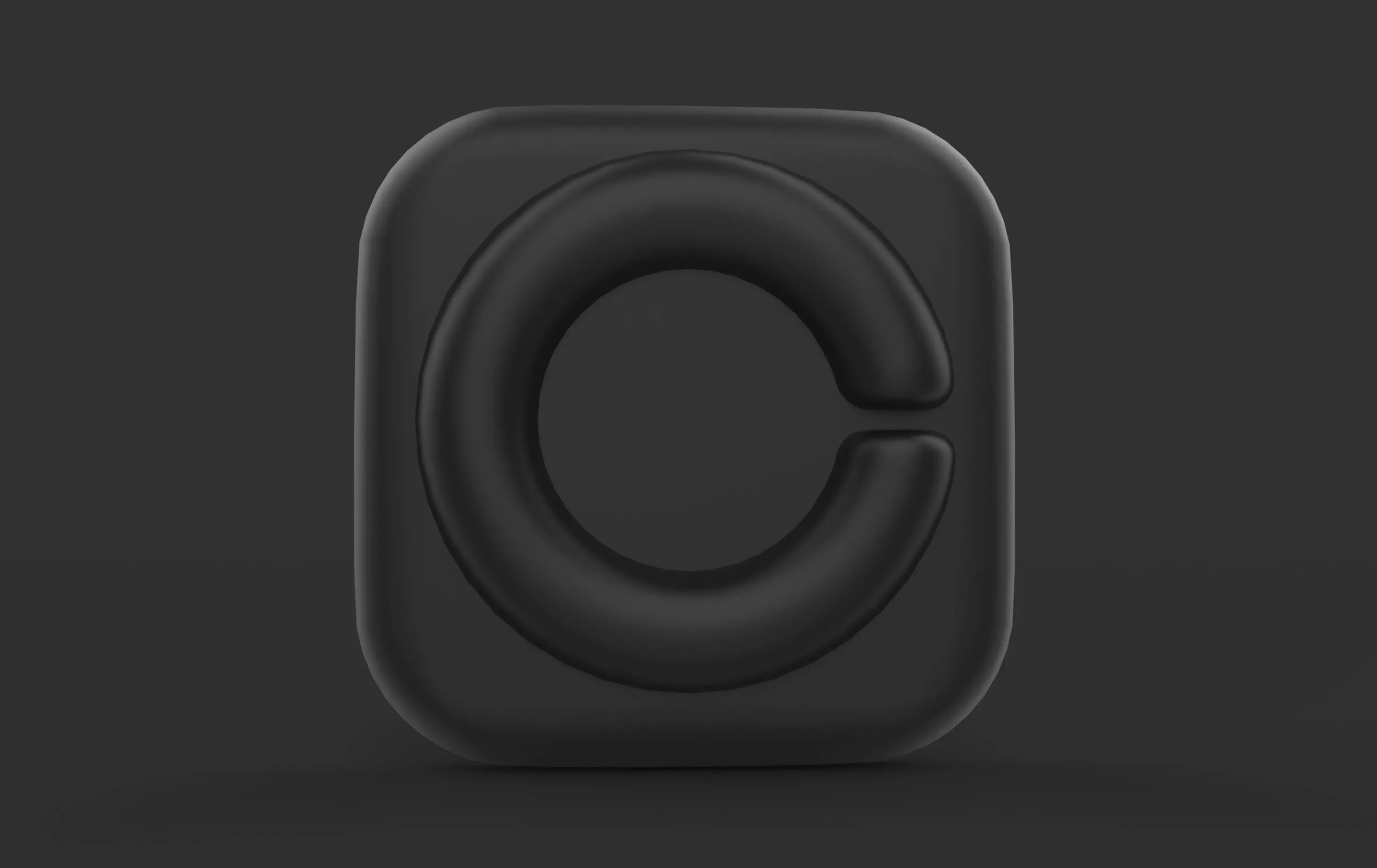 coinbase logo 3D model