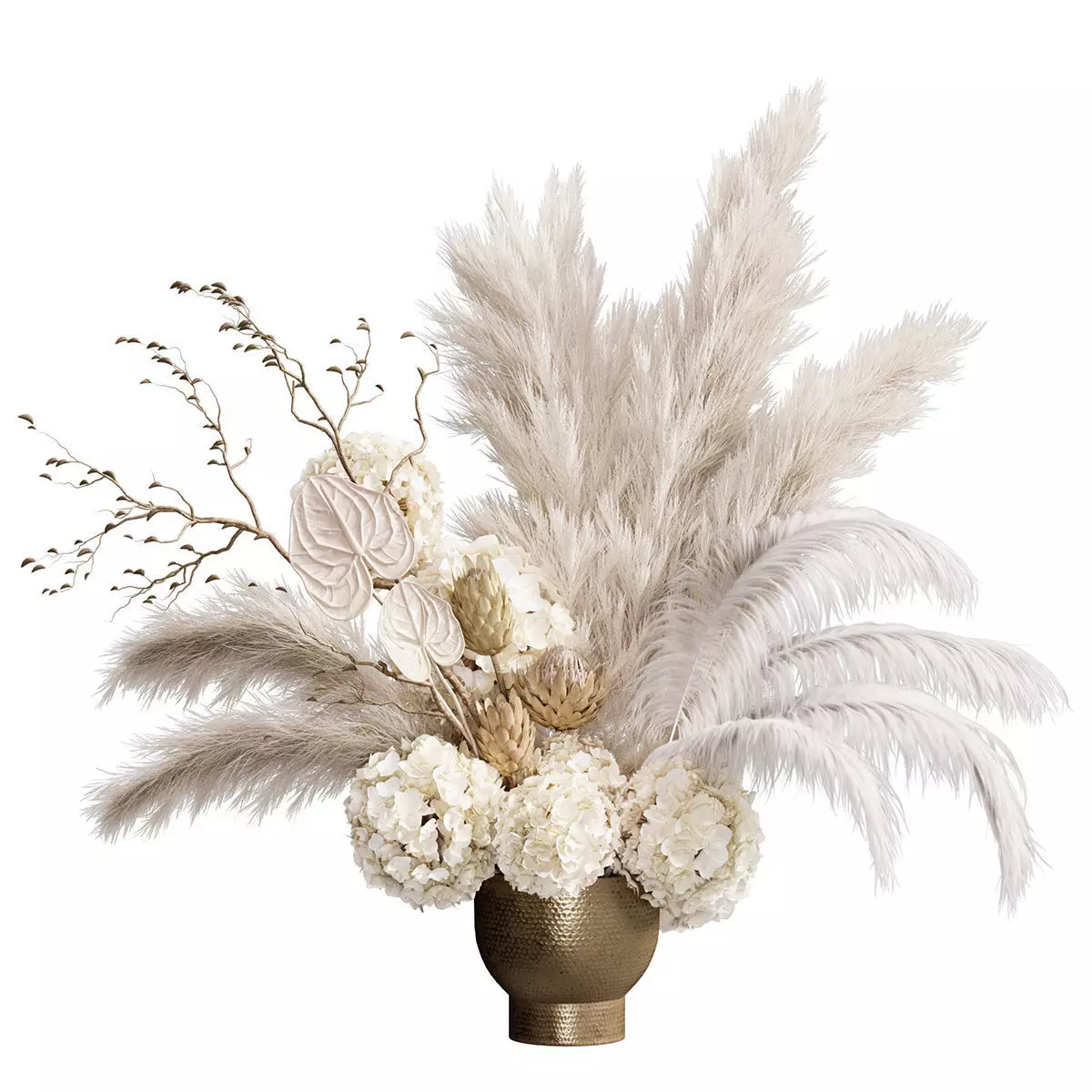 Flower In Vase 41 3D model_0