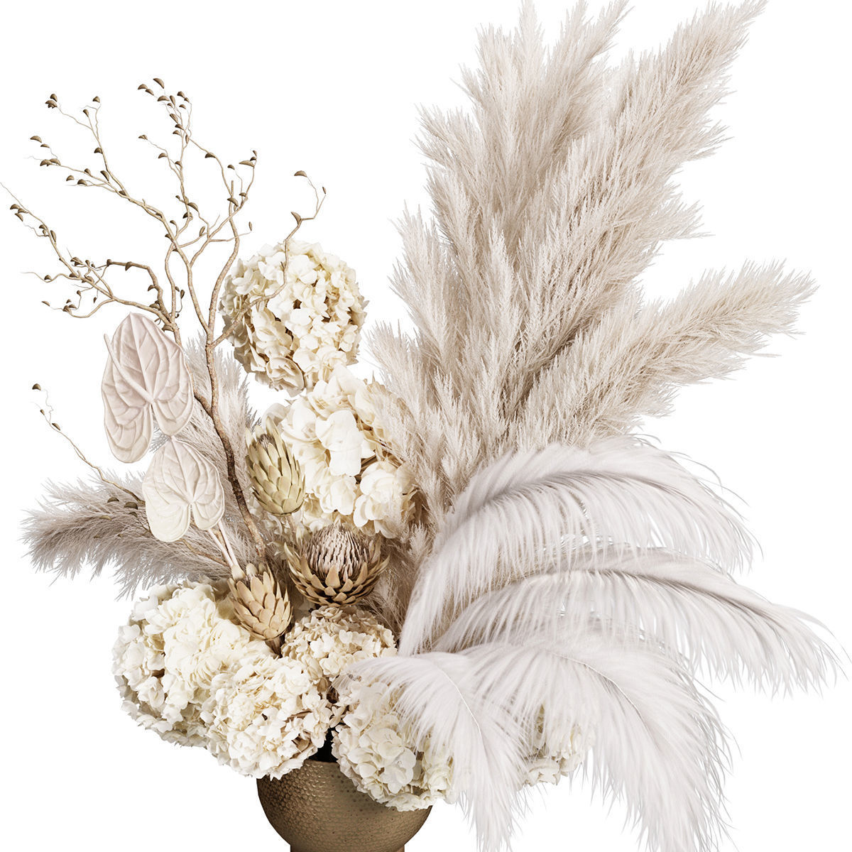 Flower In Vase 41 3D model_1