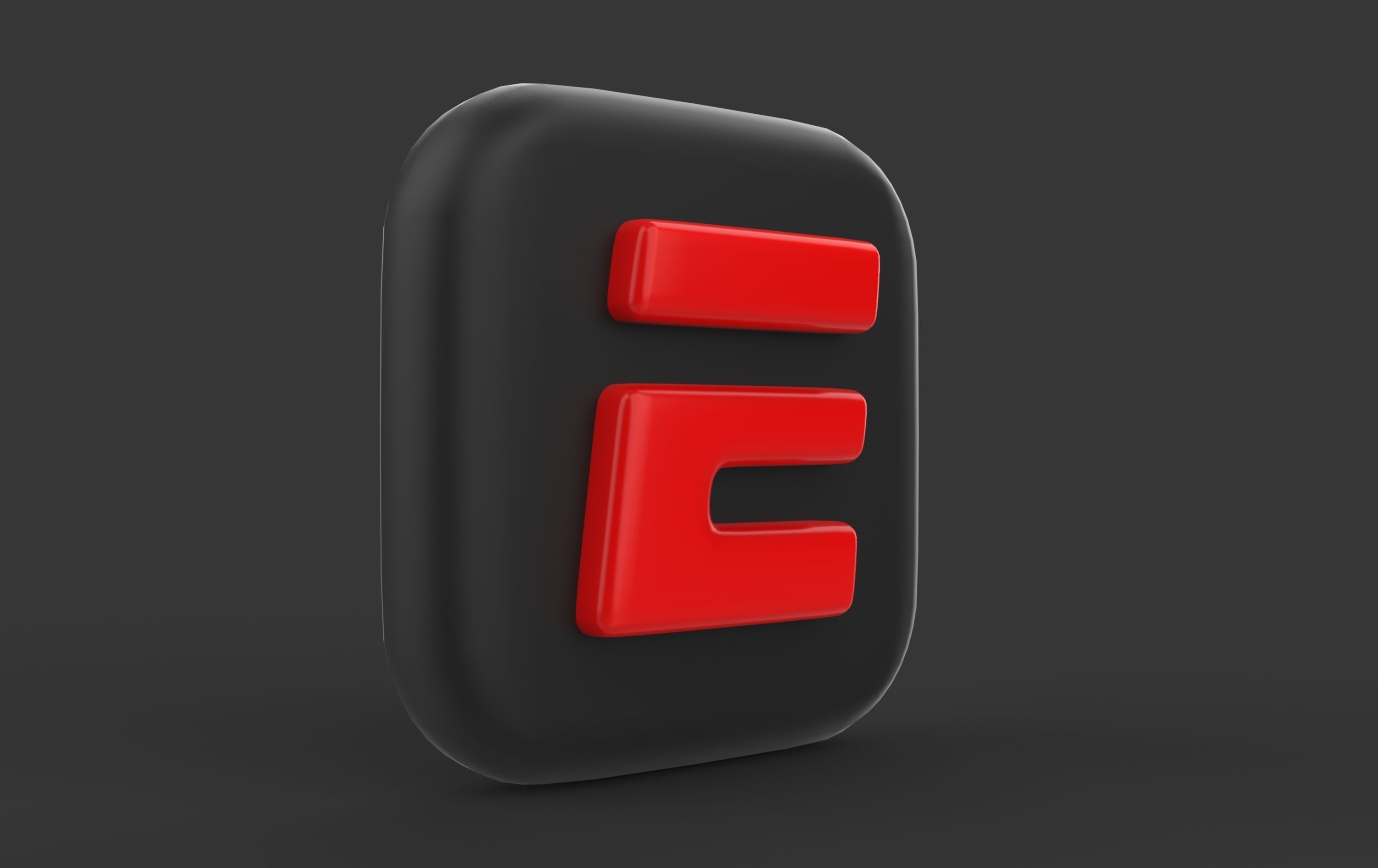 ESPN logo 3D model_10