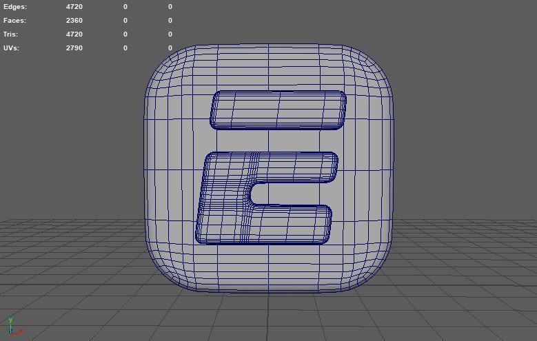 ESPN logo 3D model_2