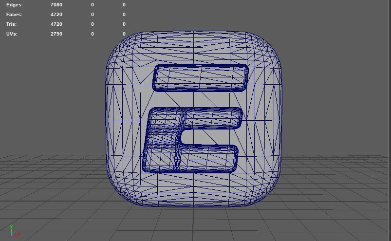 ESPN logo 3D model_3