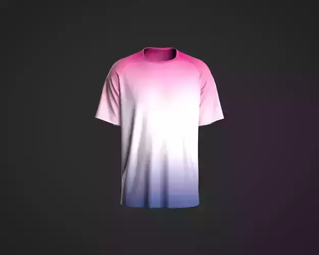 Mens ombre effect raglan t-shirt
