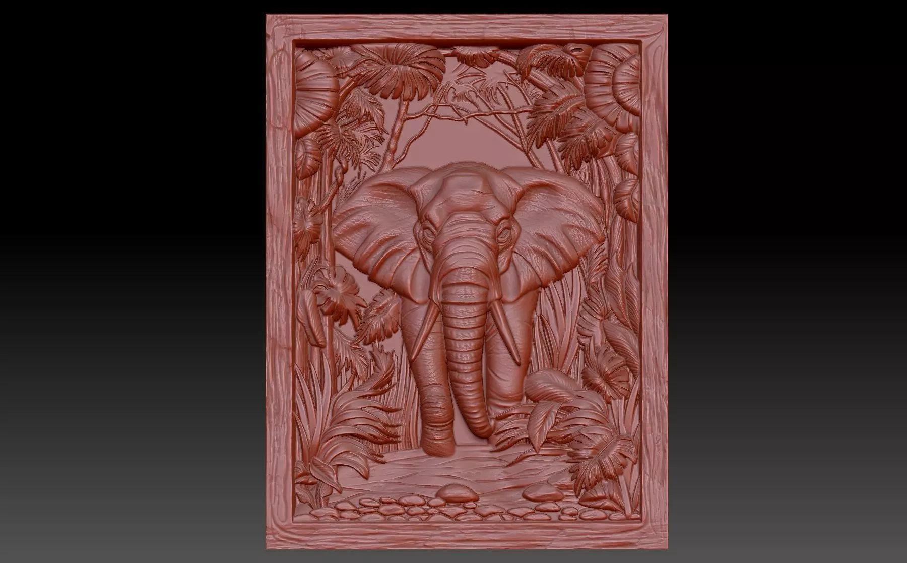 Elephant 3D print model_0
