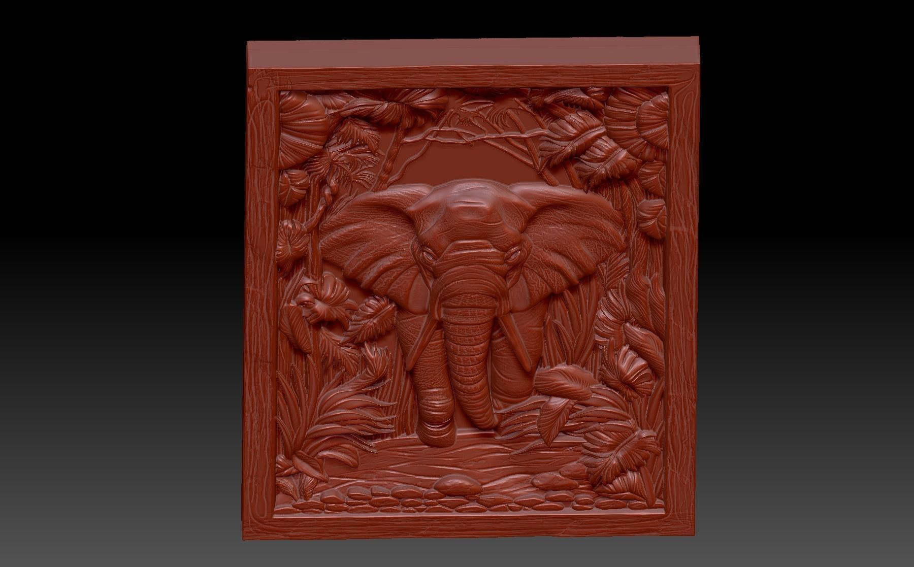 Elephant 3D print model_3