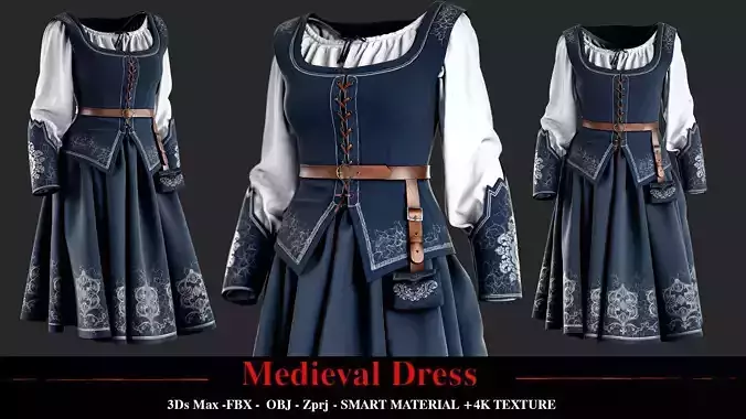 Medieval Dress 001