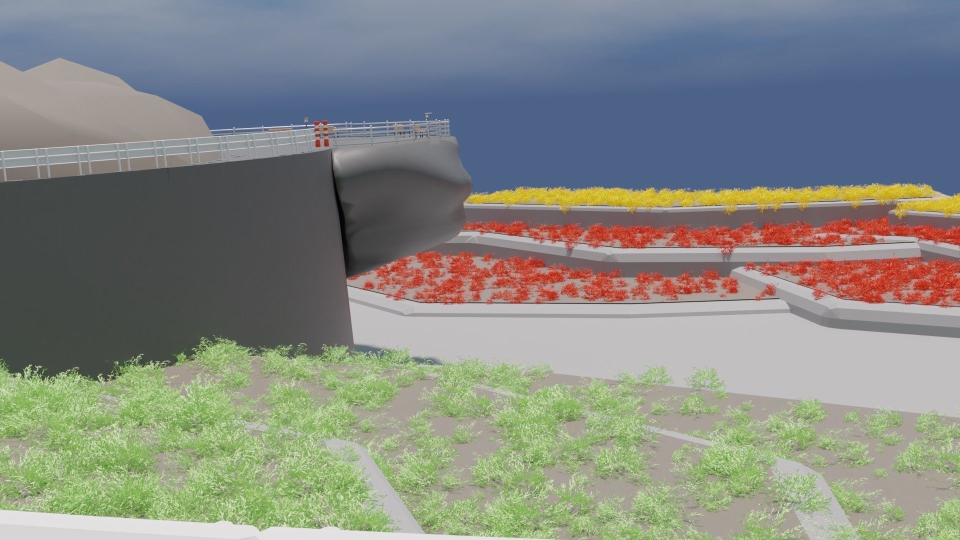 mountain path 3D model_1