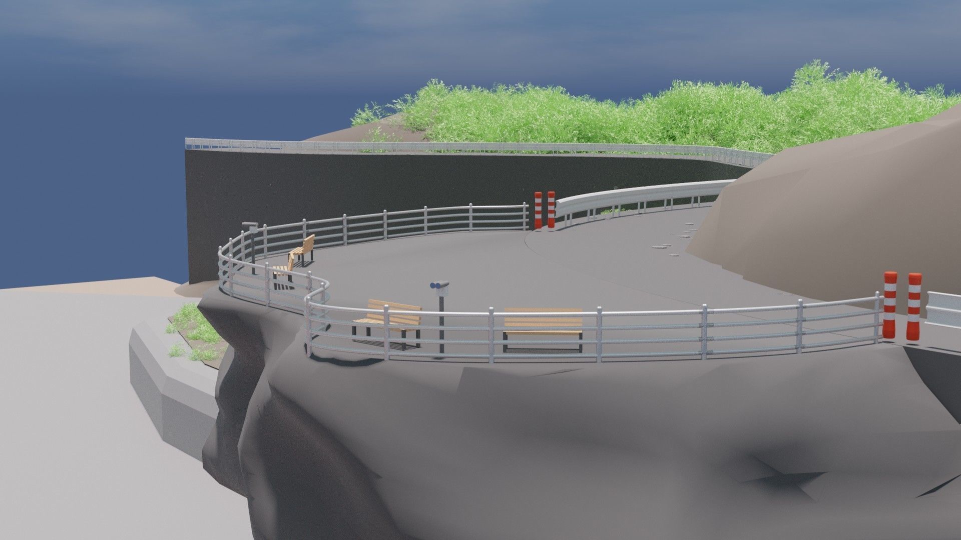 mountain path 3D model_3