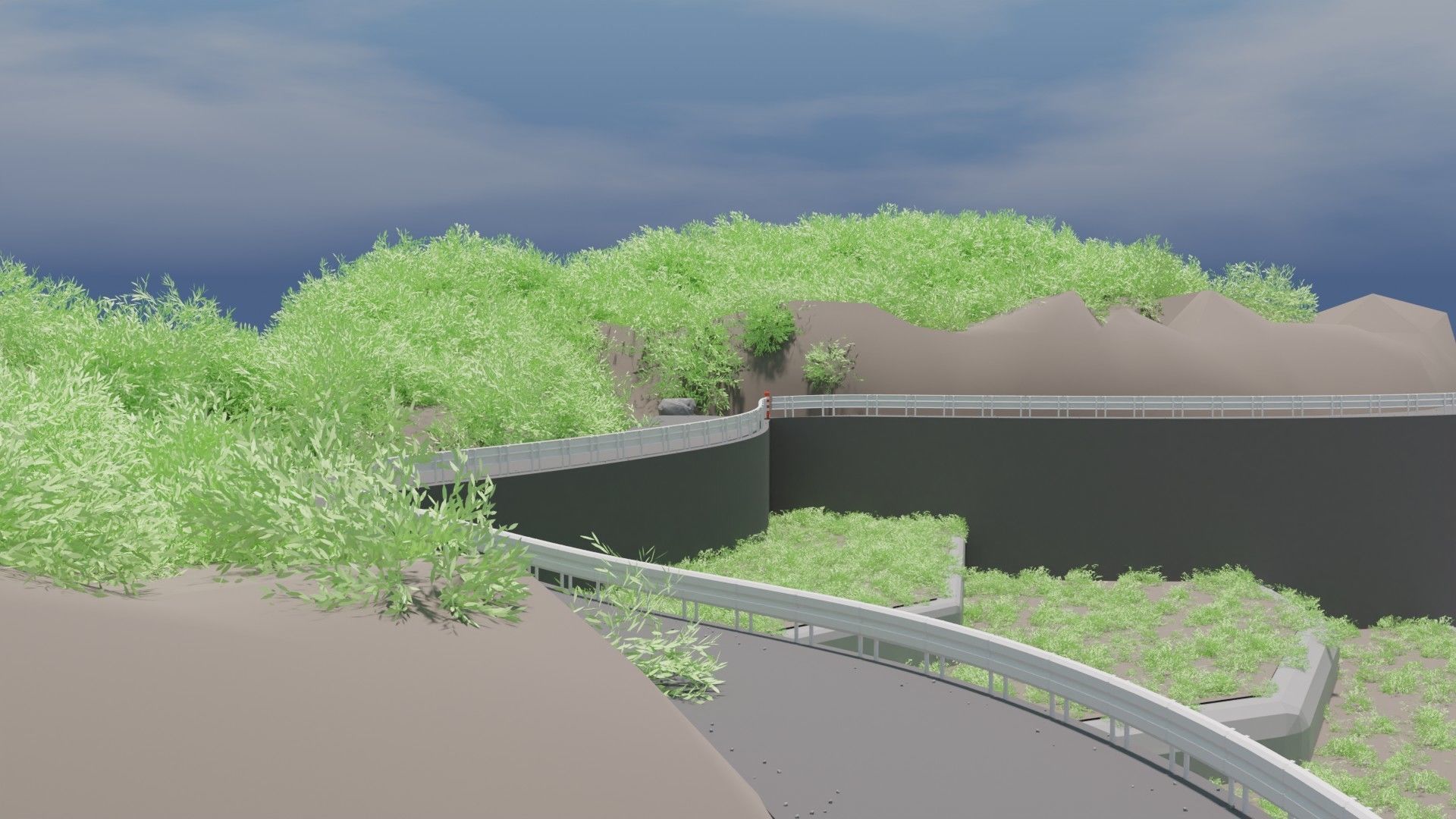 mountain path 3D model_4