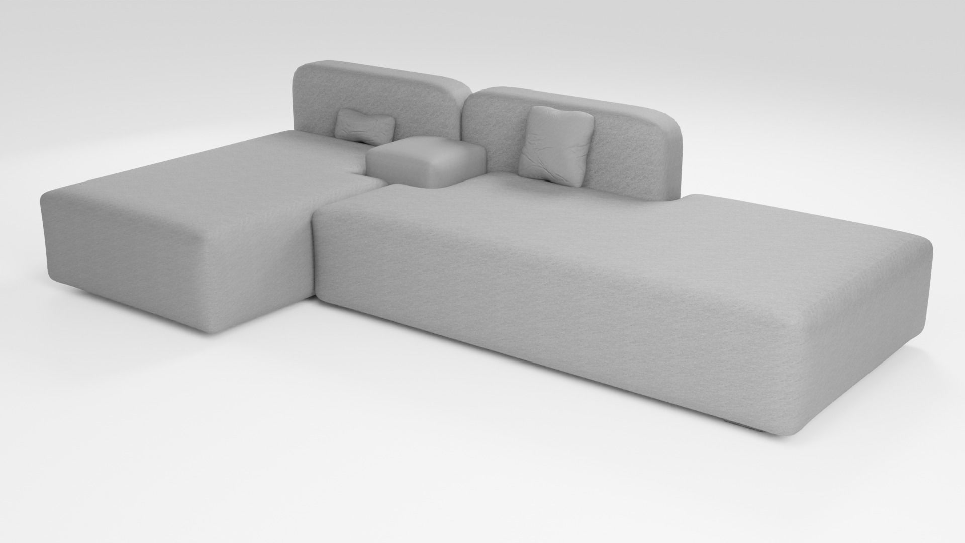 Designer elegant sofa in dark tones 3D model_4