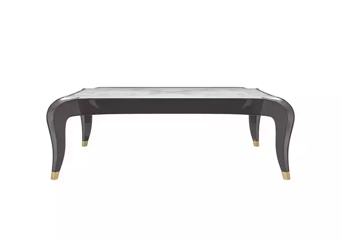 Curvy legs coffee table by MODENESE