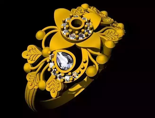 Flower Ring 3dm file