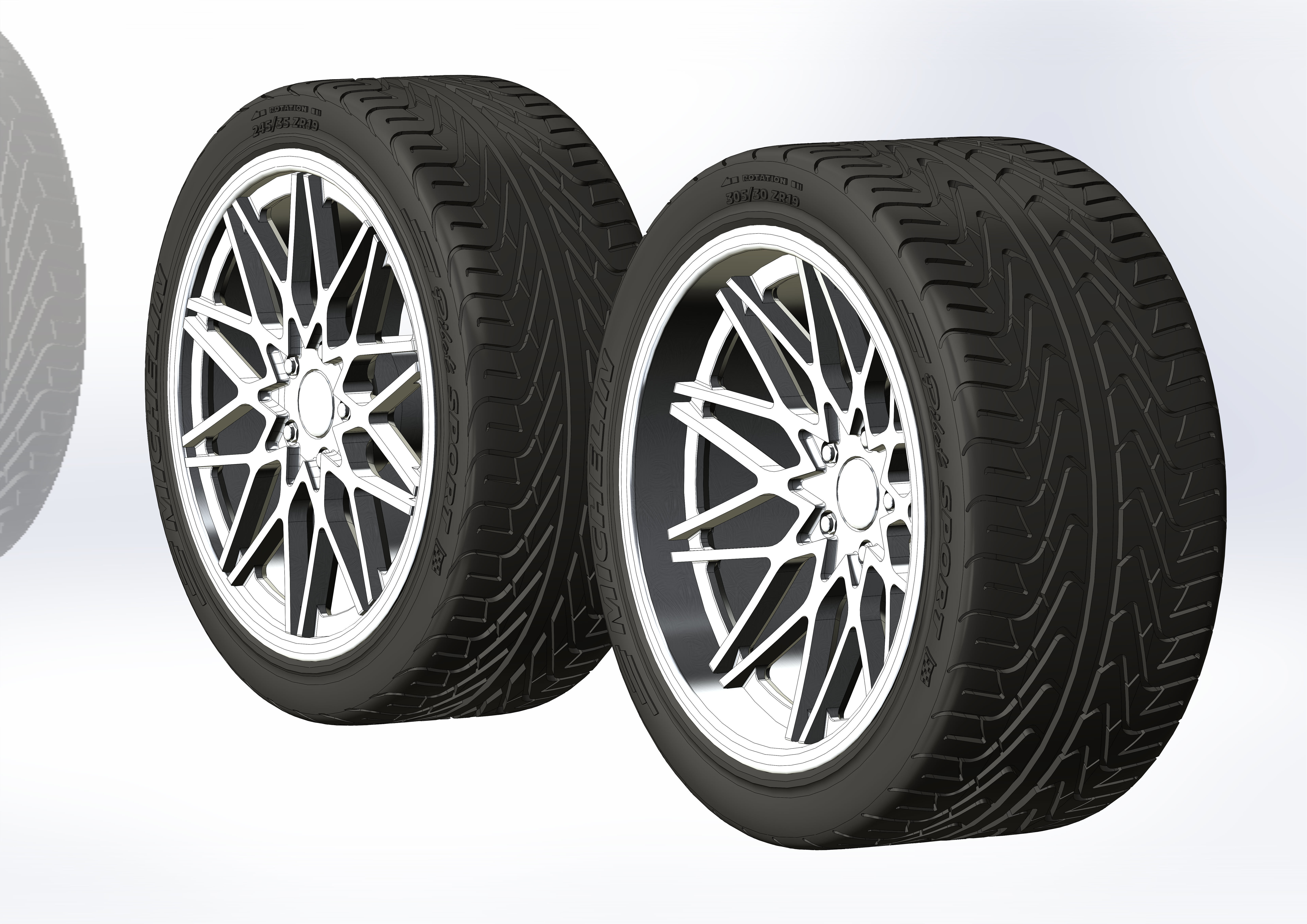 Custom wheels Foose Phoenix for your scale model 3D print model_3