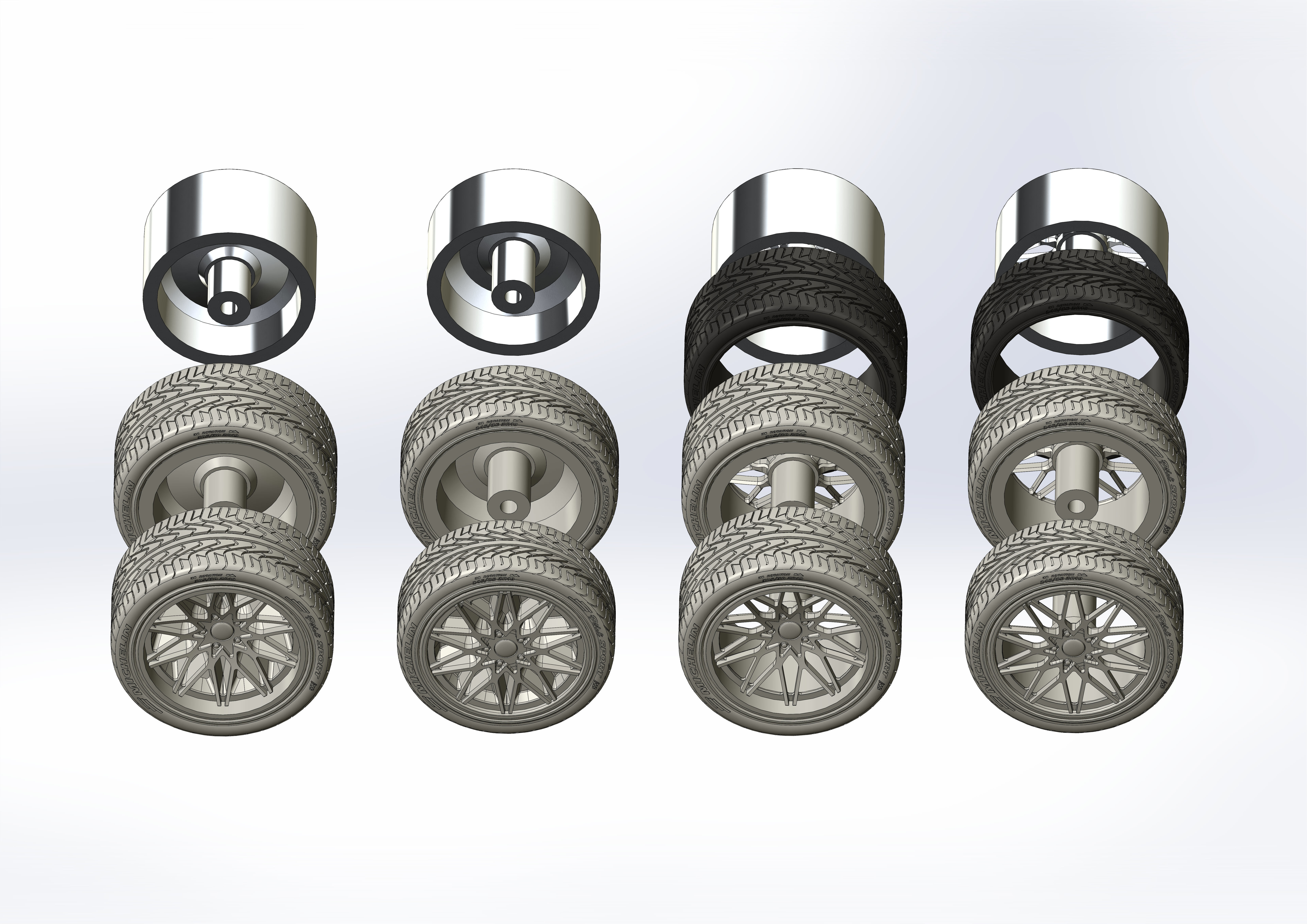 Custom wheels Foose Phoenix for your scale model 3D print model_14