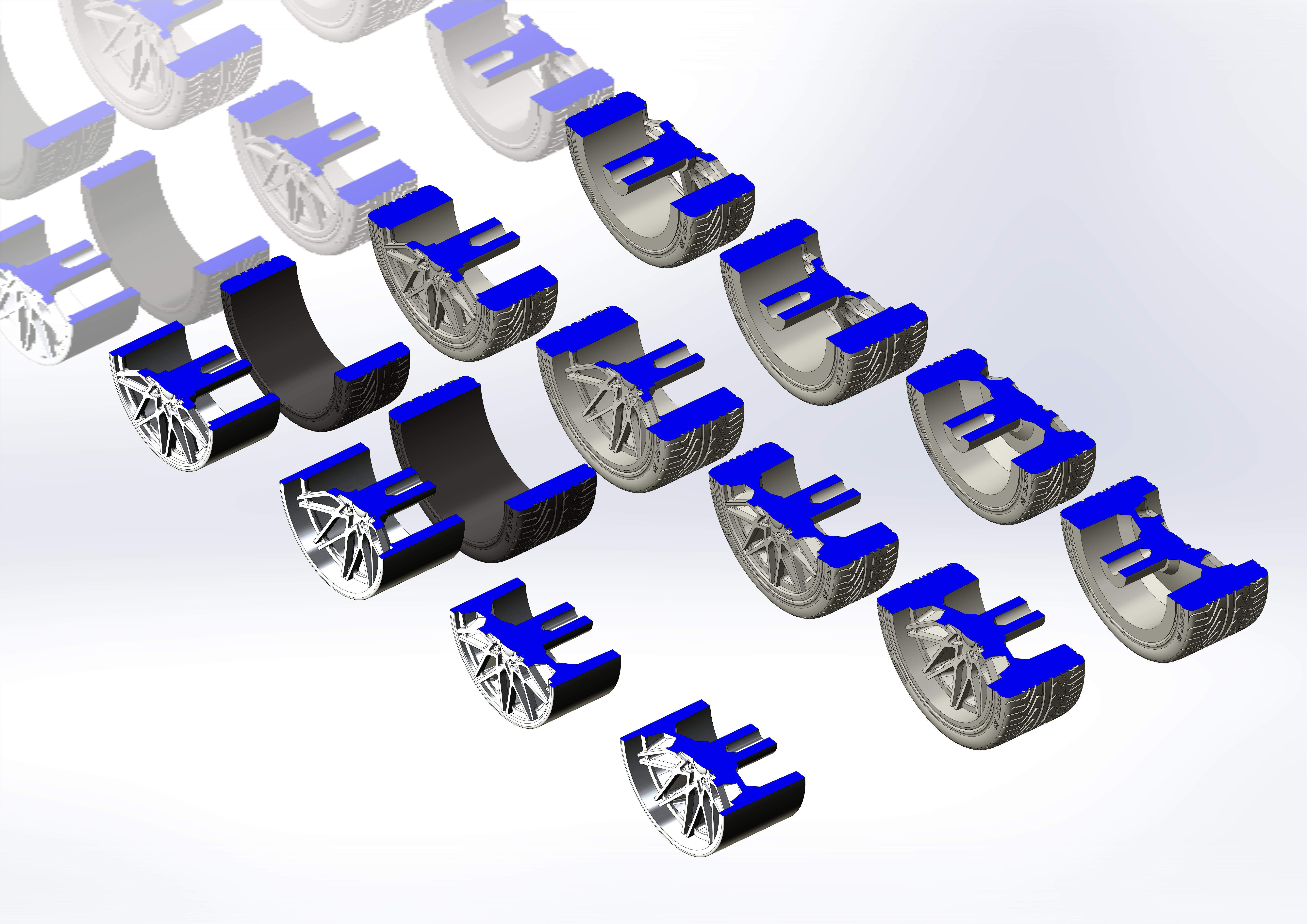 Custom wheels Foose Phoenix for your scale model 3D print model_2