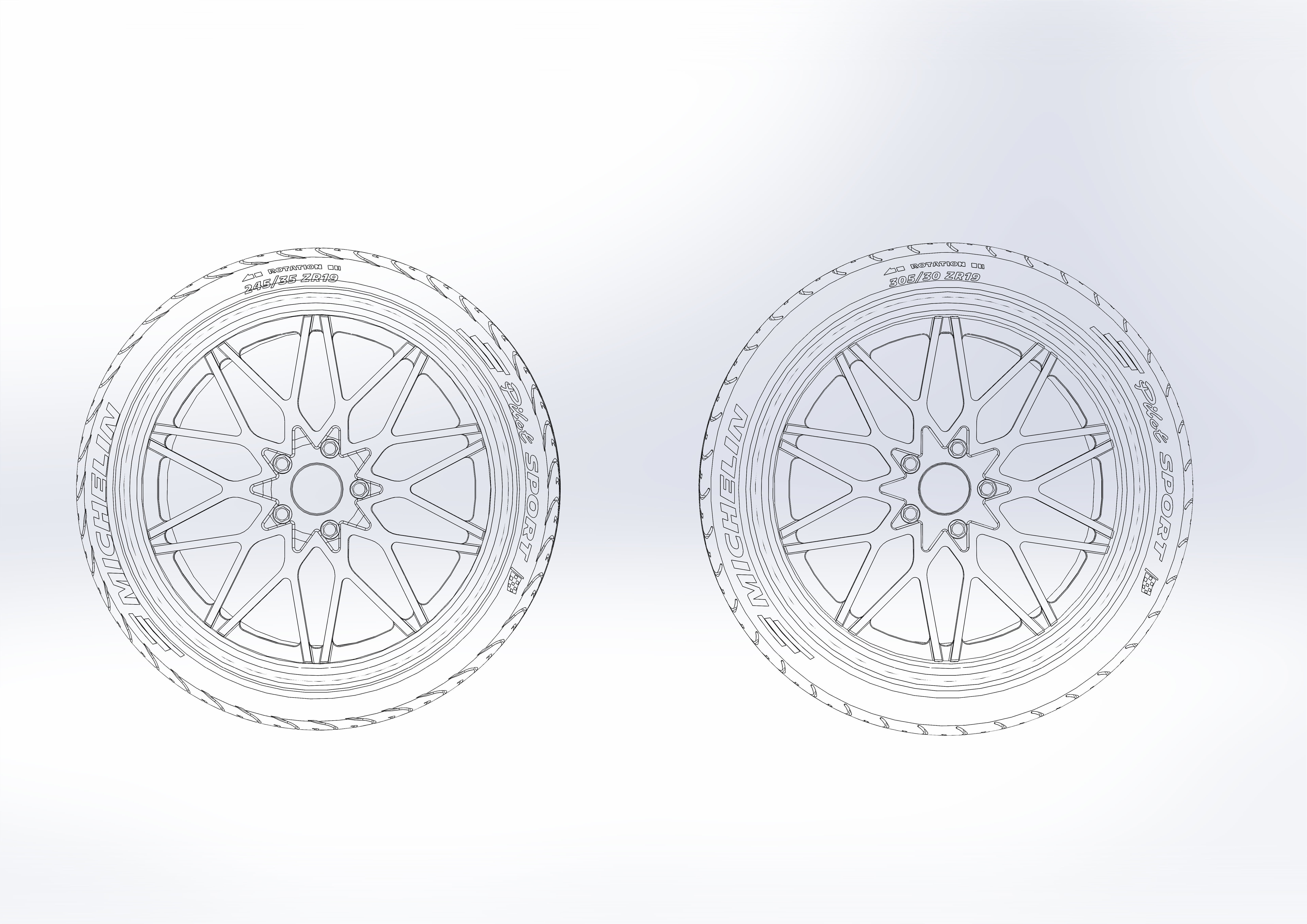 Custom wheels Foose Phoenix for your scale model 3D print model_10