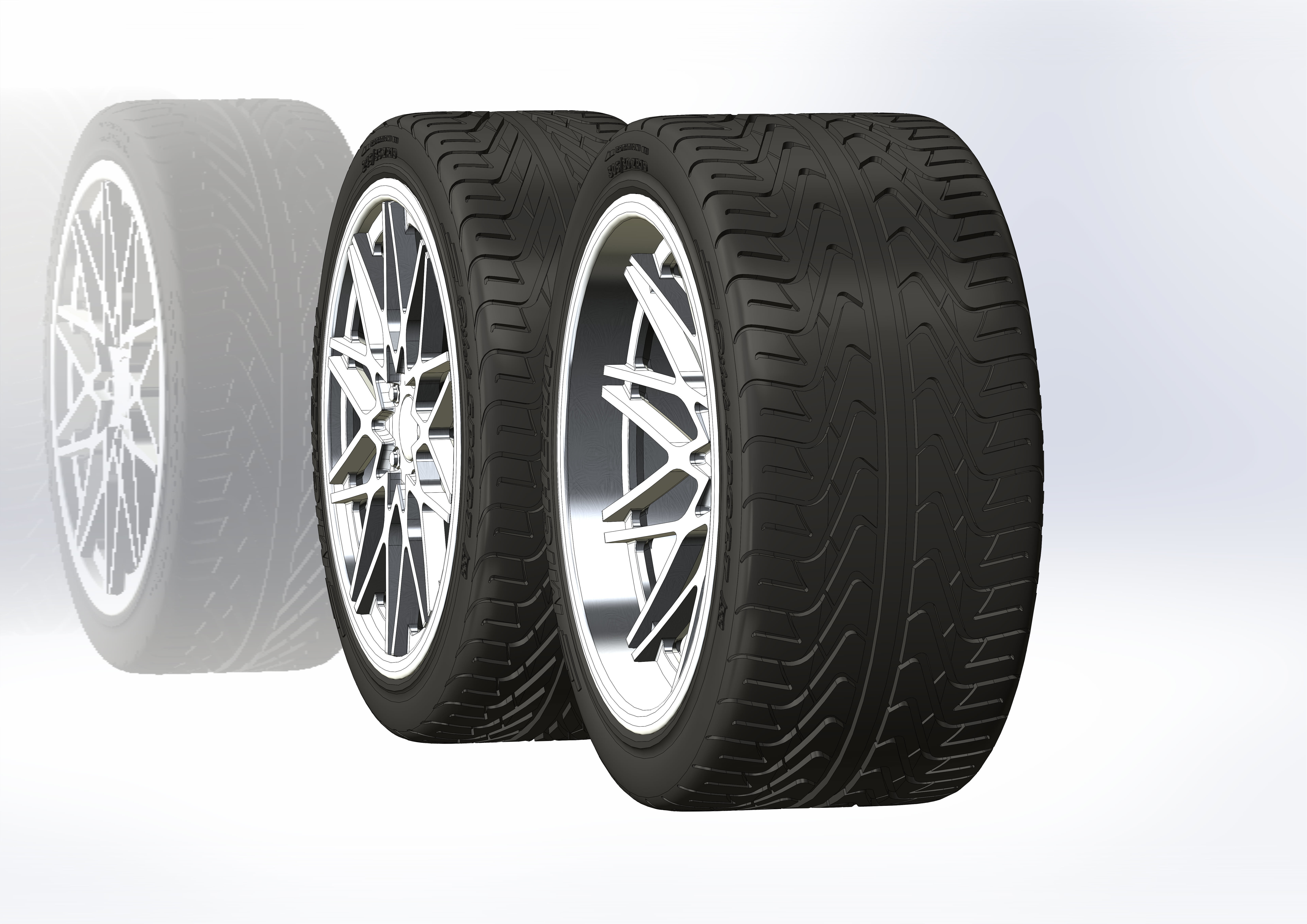 Custom wheels Foose Phoenix for your scale model 3D print model_4