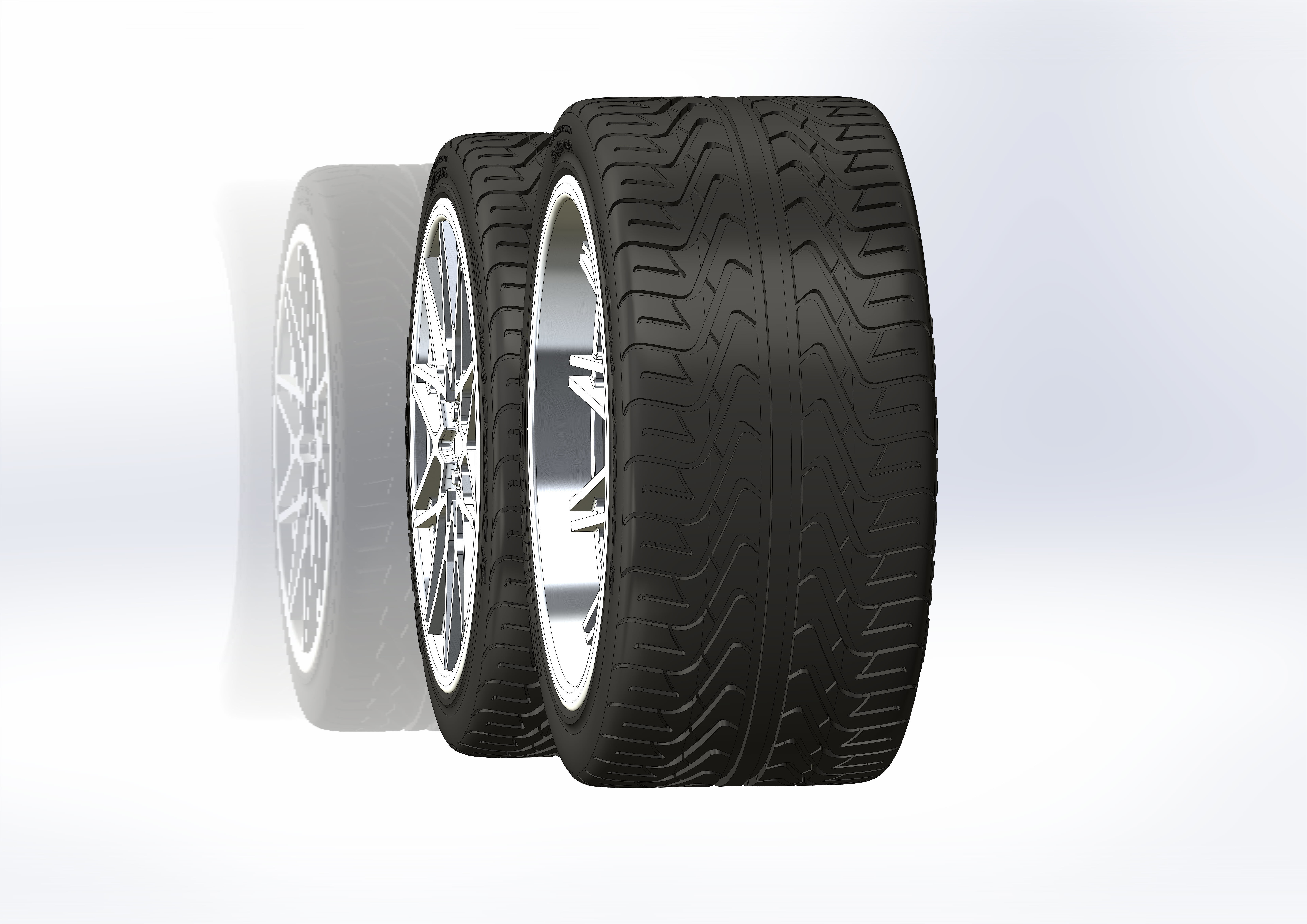 Custom wheels Foose Phoenix for your scale model 3D print model_5