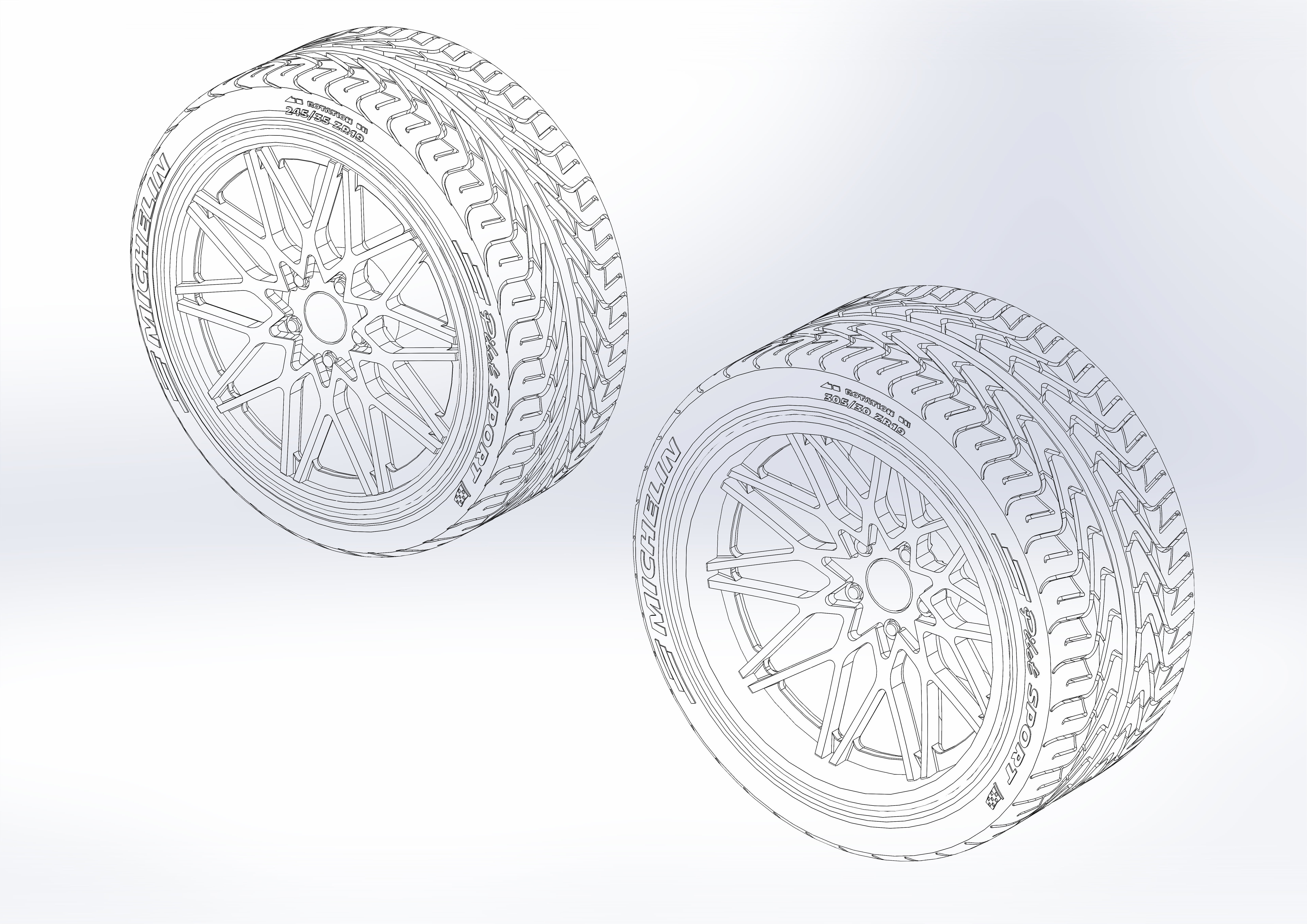 Custom wheels Foose Phoenix for your scale model 3D print model_11