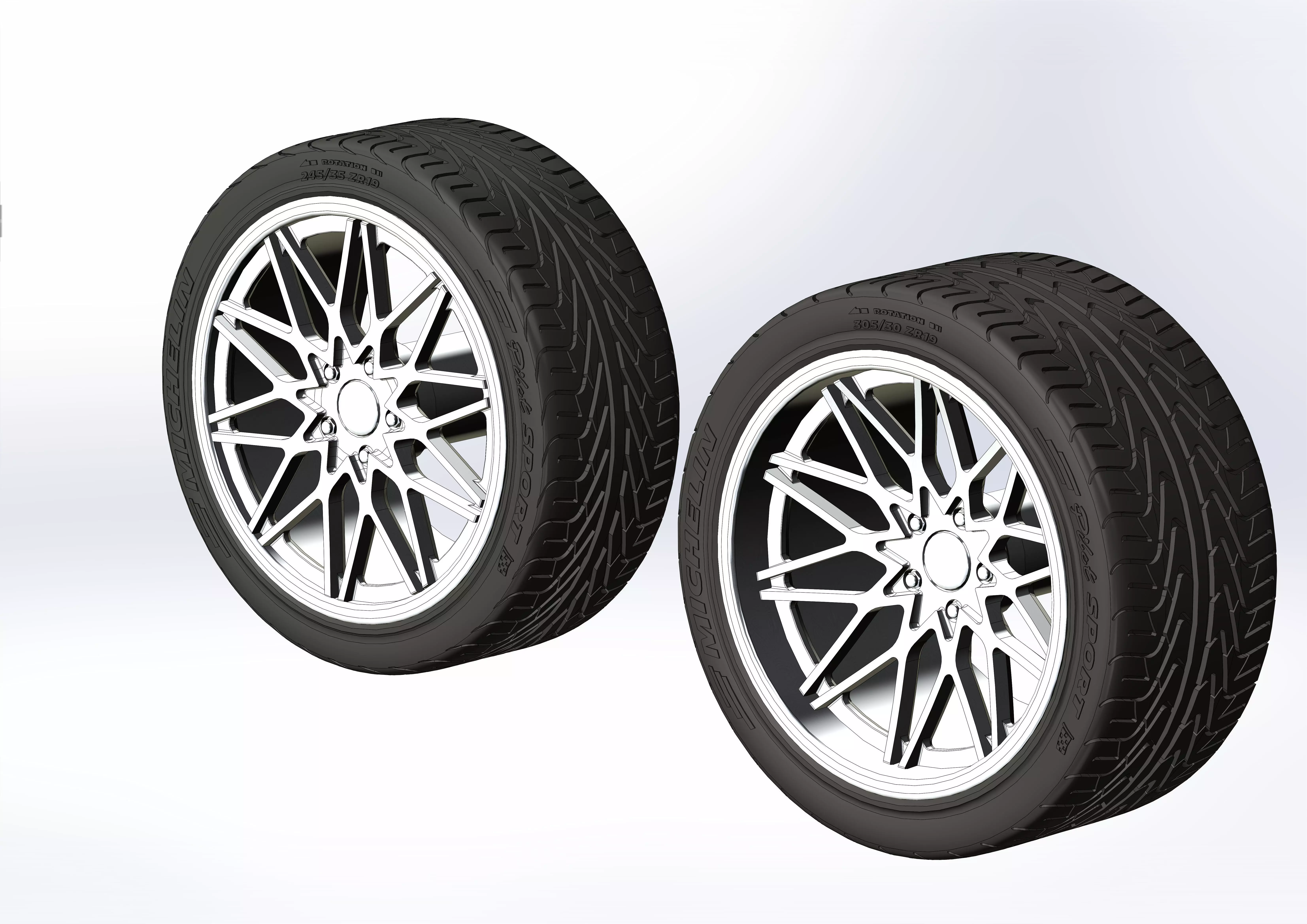 Custom wheels Foose Phoenix for your scale model 3D print model_0