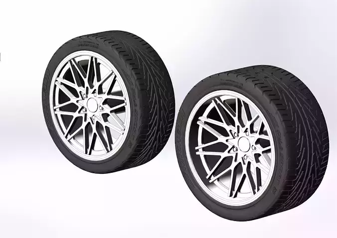 Custom wheels Foose Phoenix for your scale model 3D print model